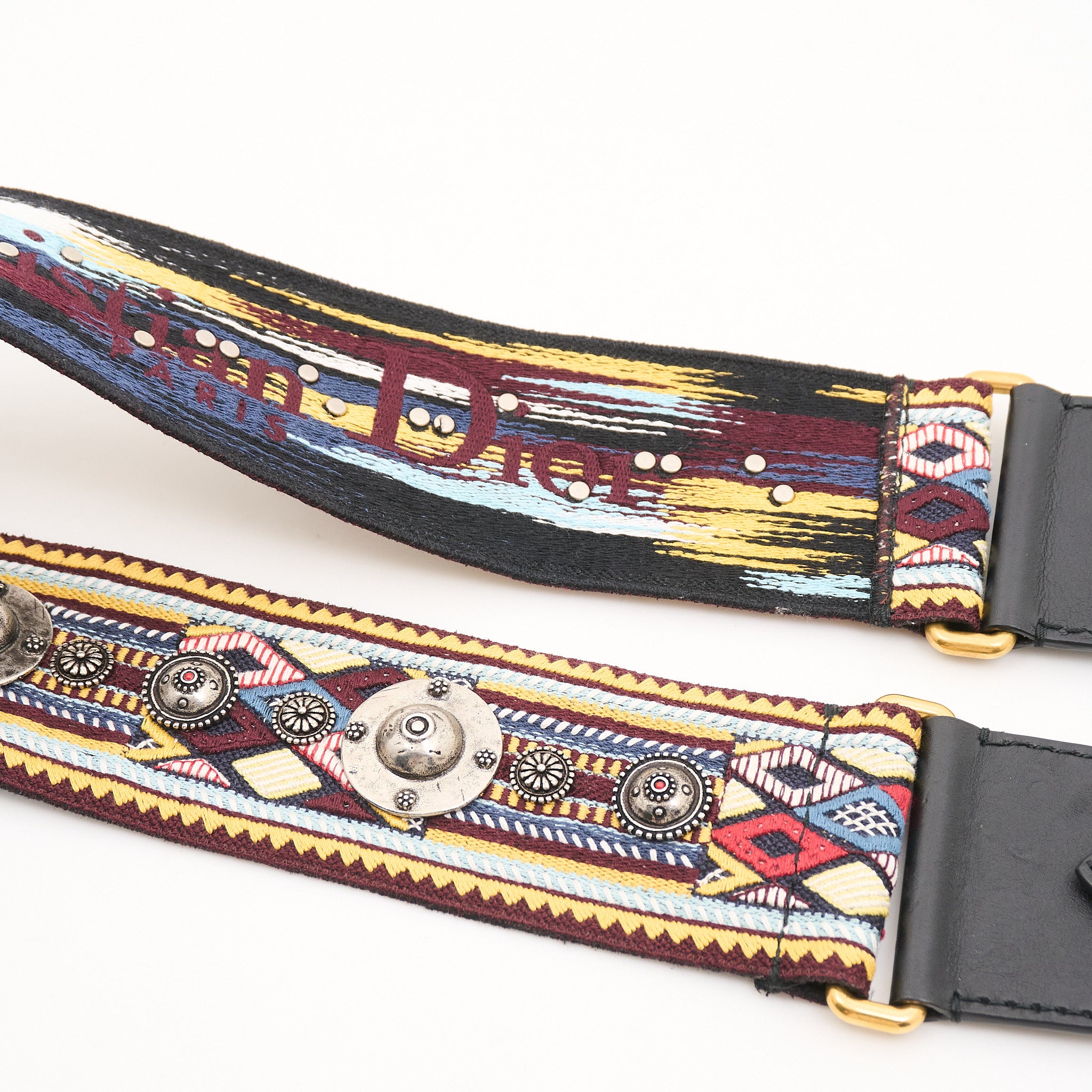 Christian Dior Embroidered Reversible Bag Strap