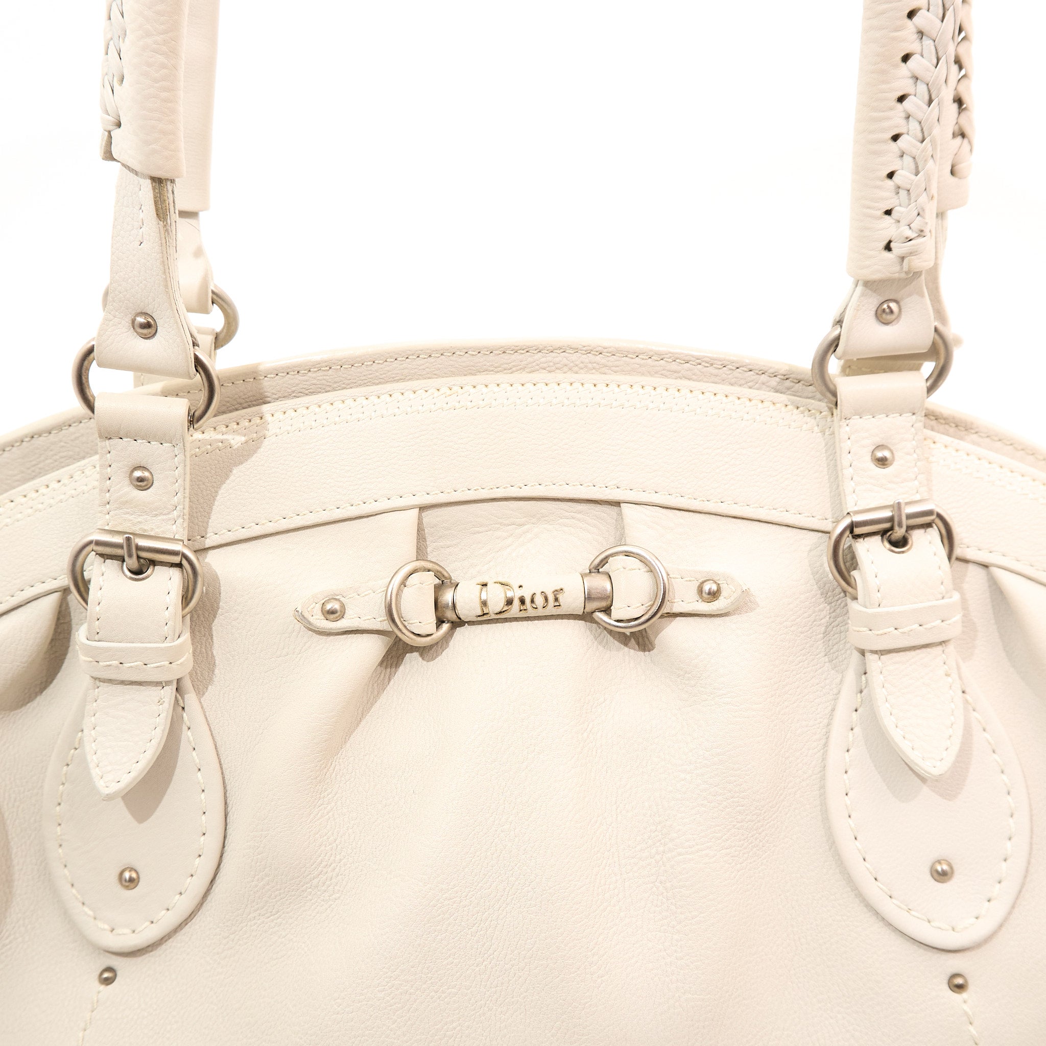 Christian Dior Ivory Frame Shoulder Bag