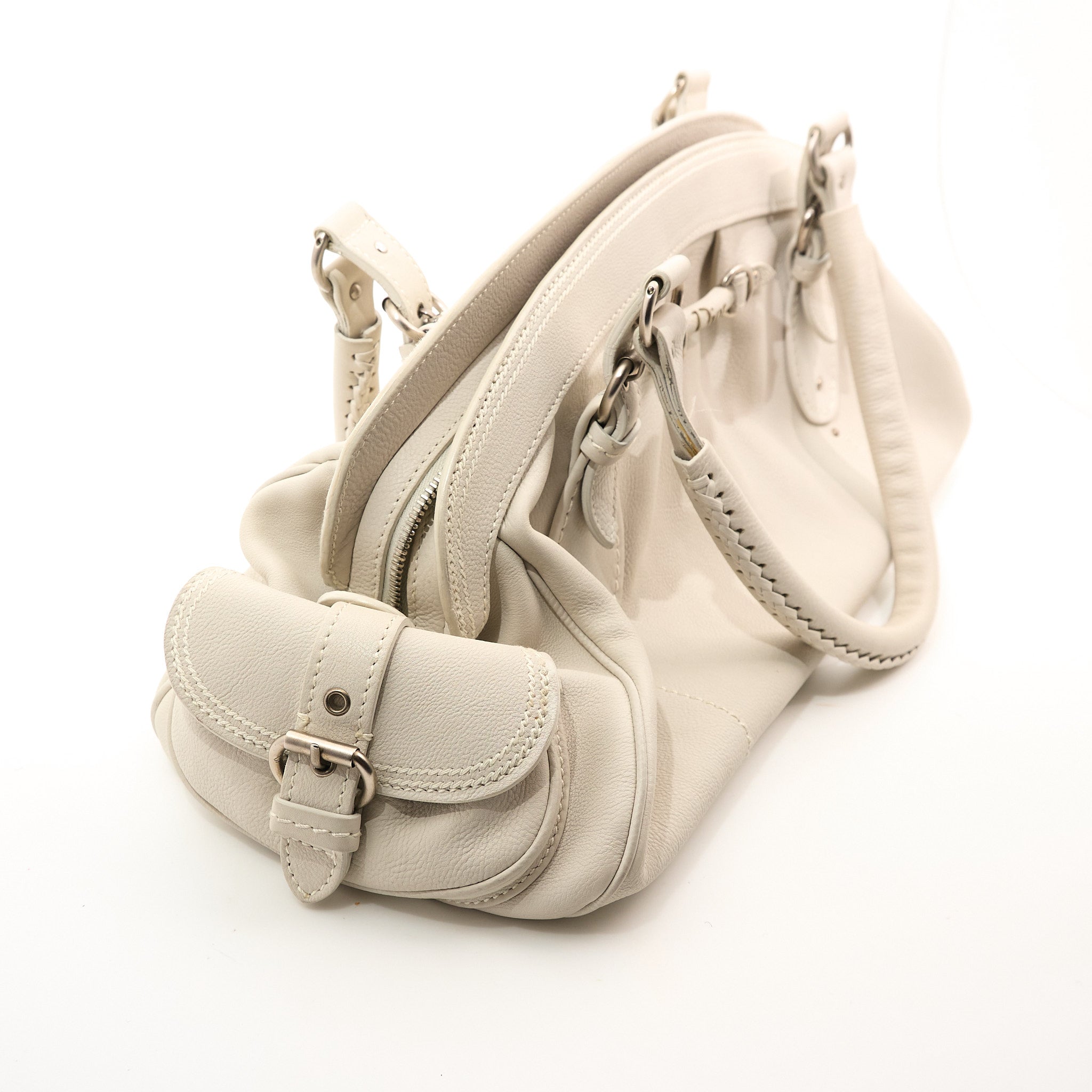 Christian Dior Ivory Frame Shoulder Bag