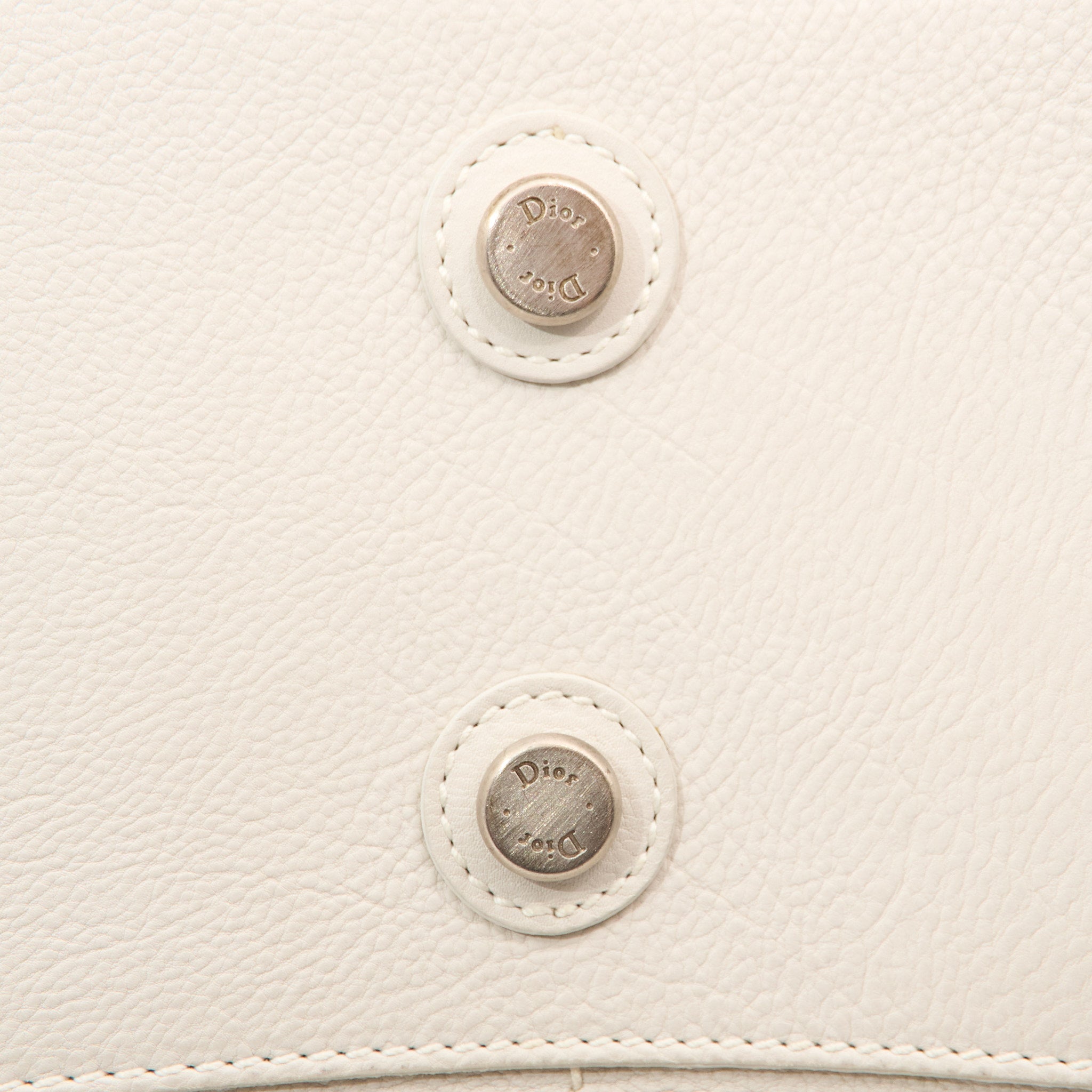 Christian Dior Ivory Frame Shoulder Bag