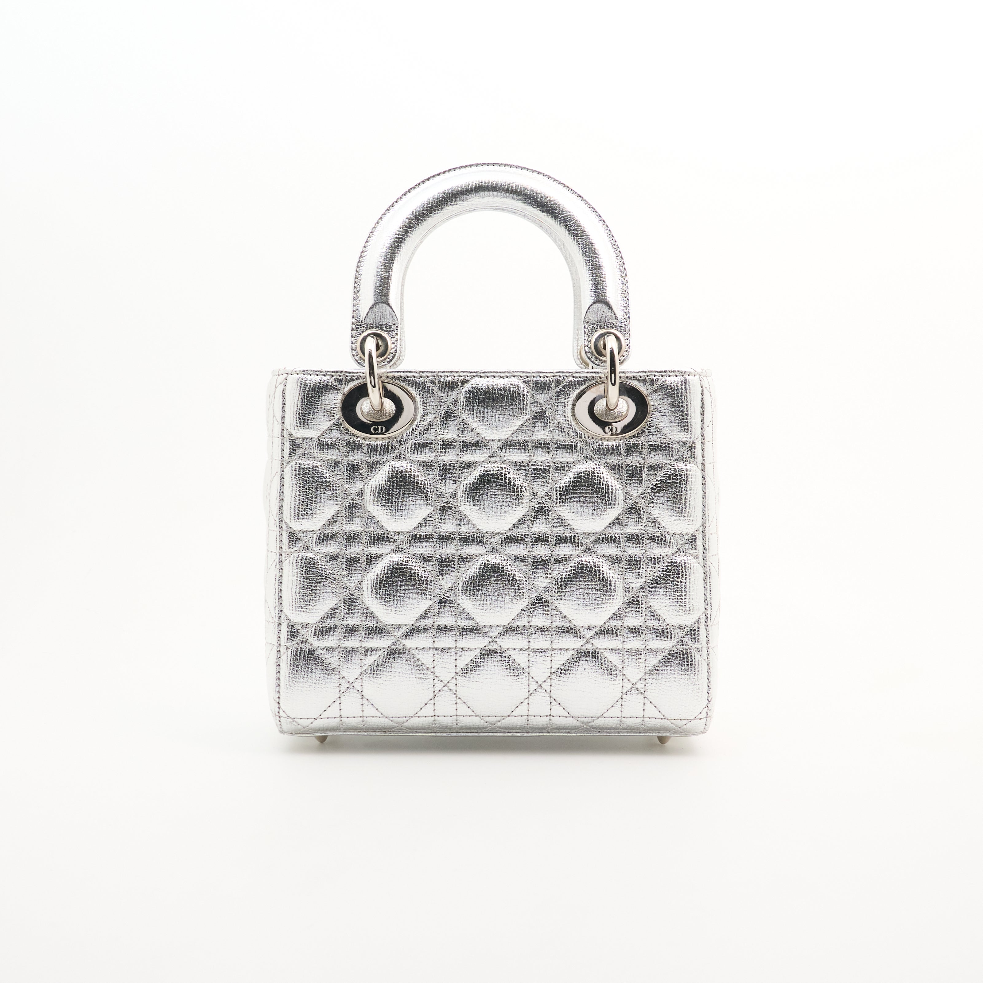 Christian Dior Lady Dior Metallic Small Handbag