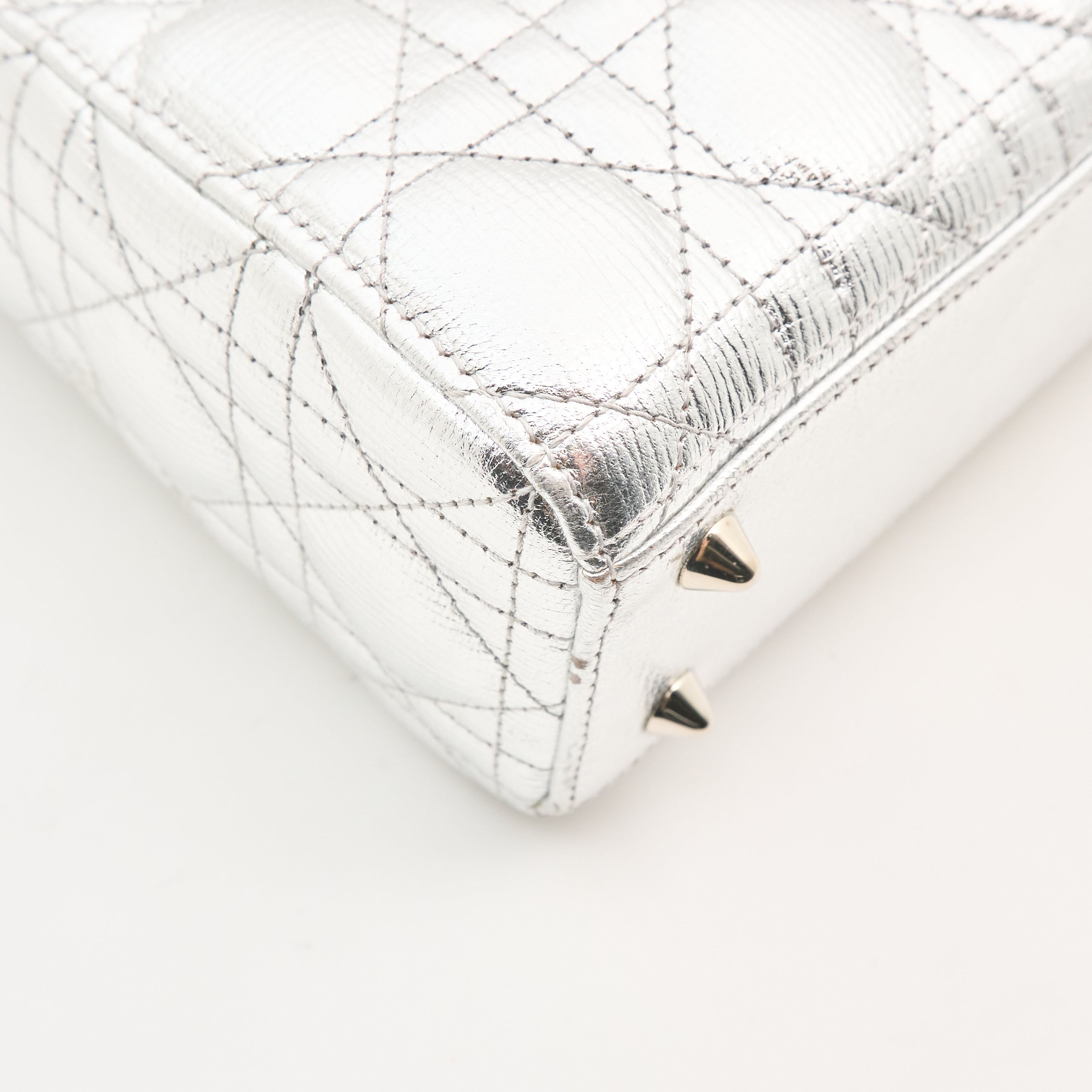Christian Dior Lady Dior Metallic Small Handbag