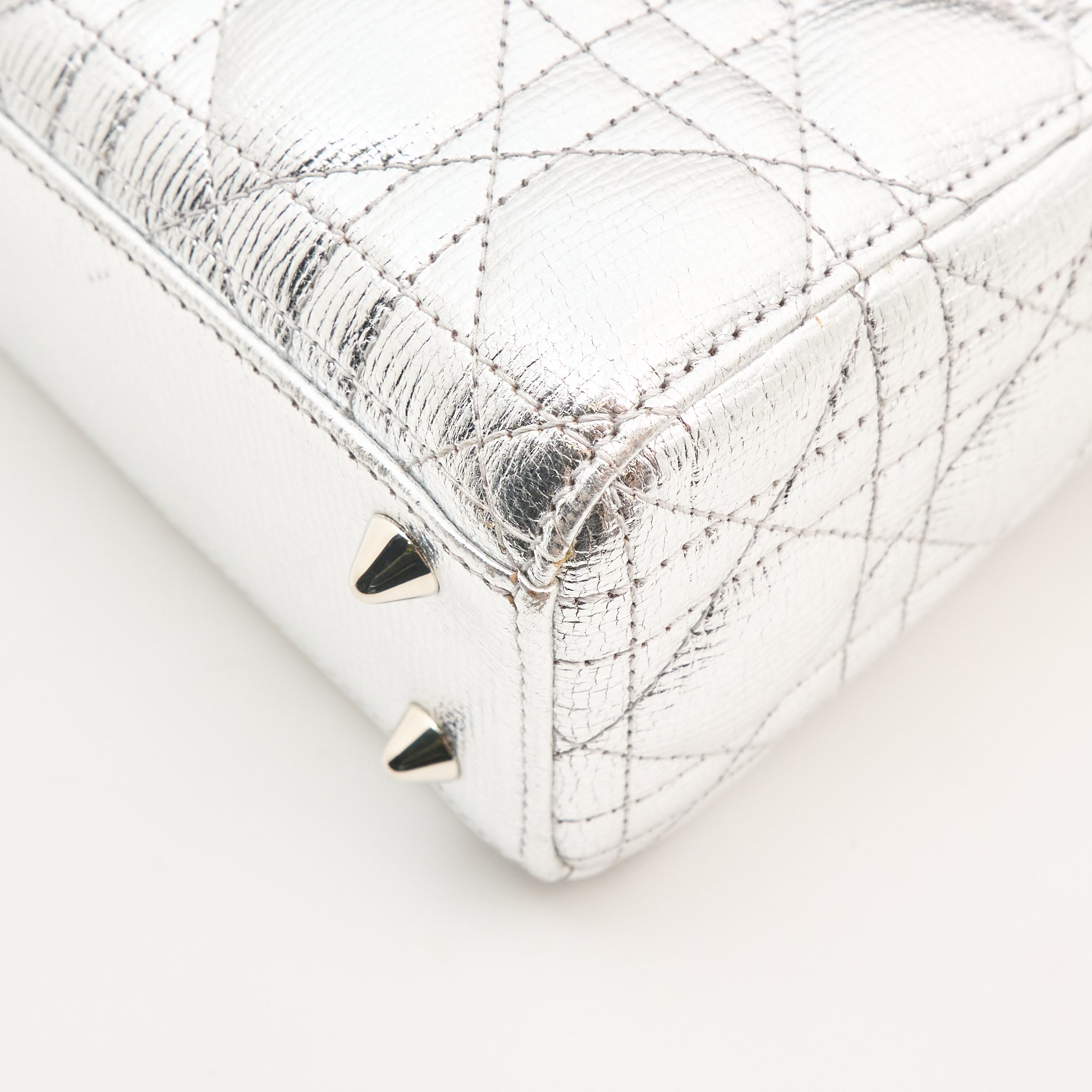 Christian Dior Lady Dior Metallic Small Handbag