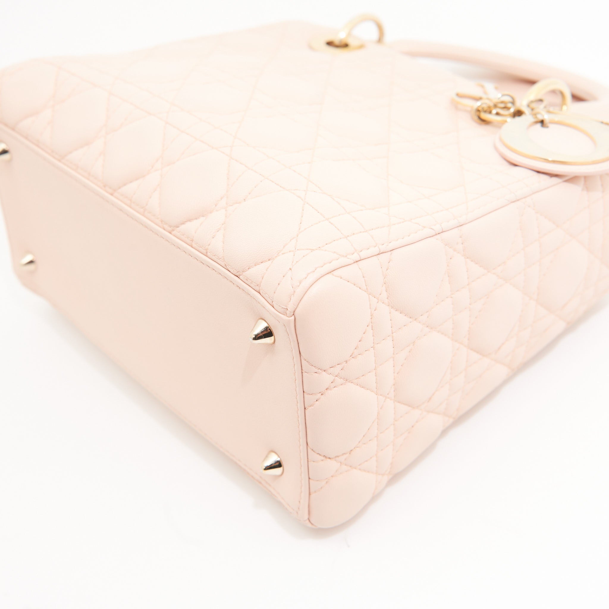 Christian Dior Lambskin Lady Dior Medium in Pink