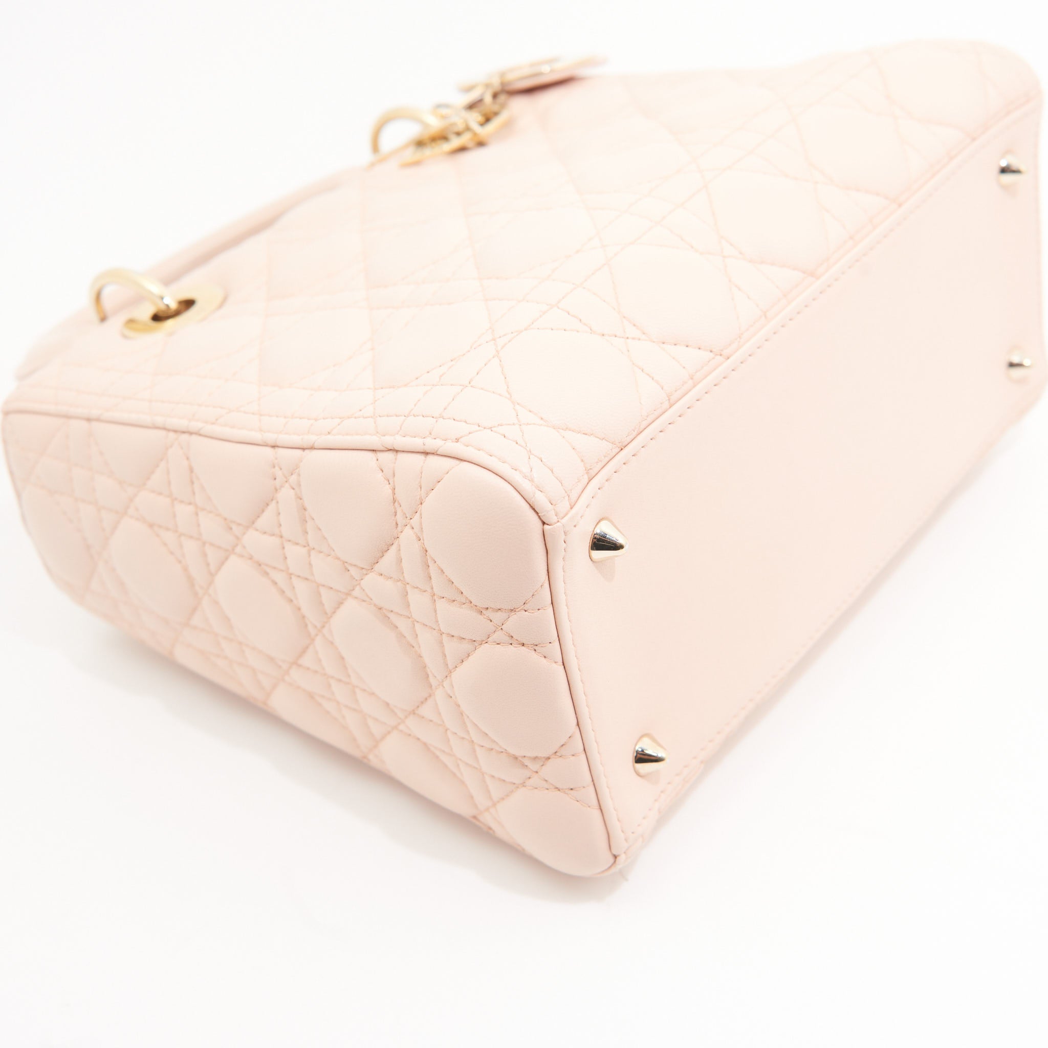 Christian Dior Lambskin Lady Dior Medium in Pink