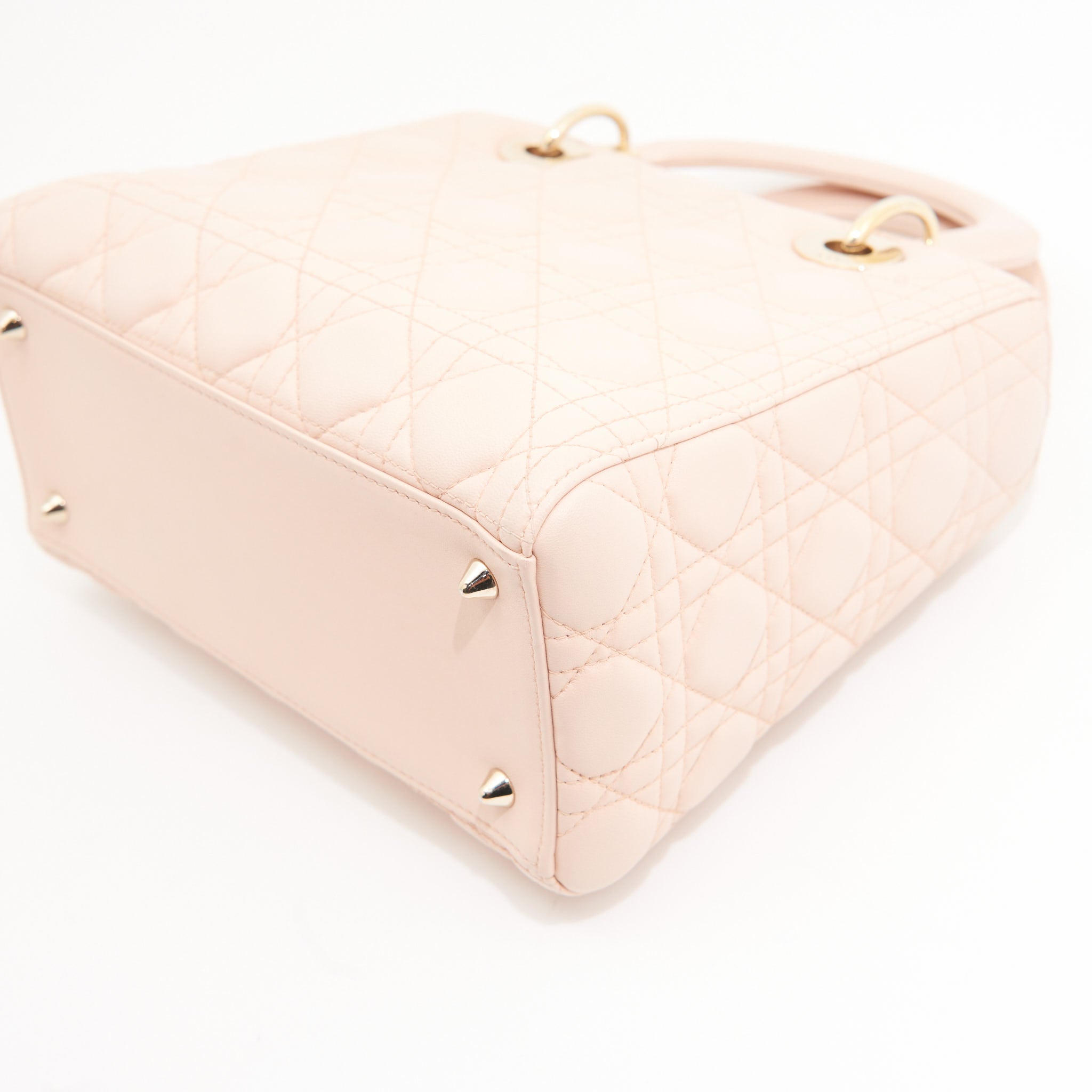 Christian Dior Lambskin Lady Dior Medium in Pink