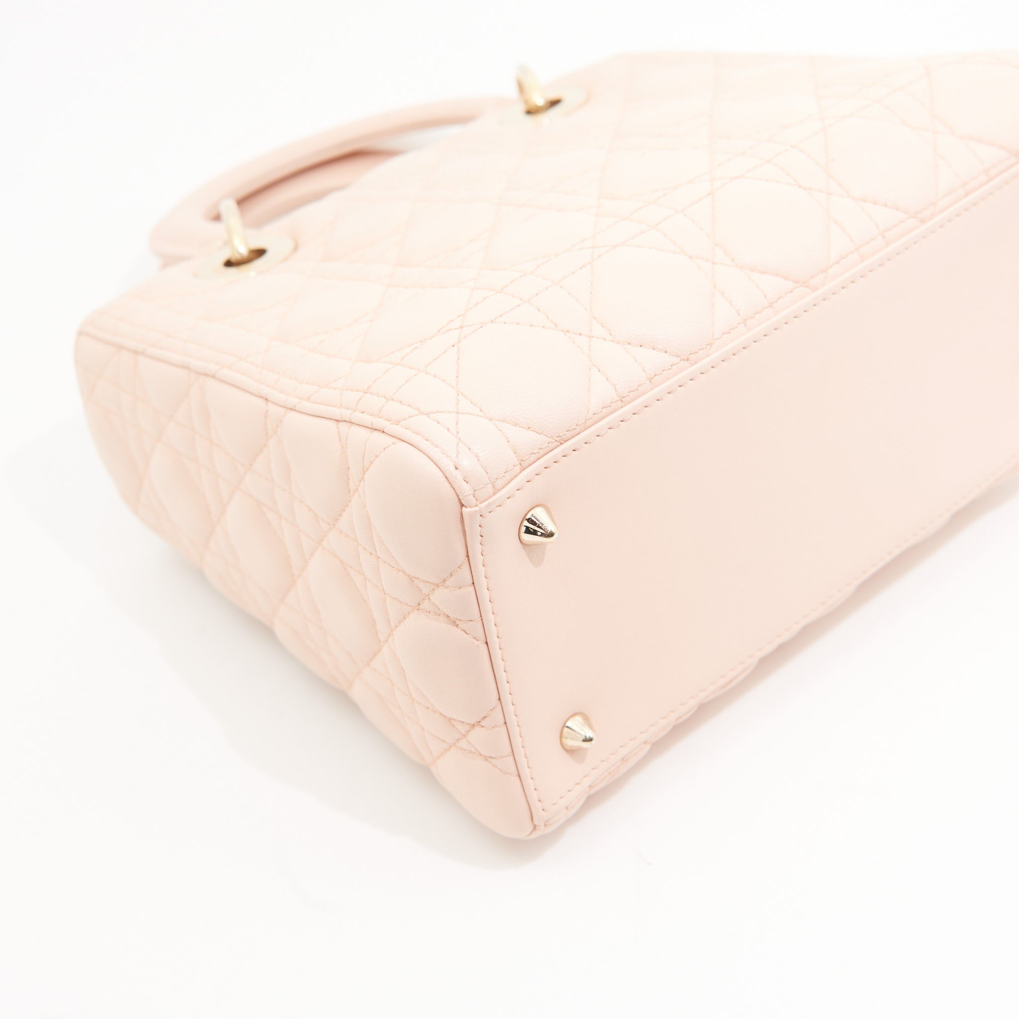 Christian Dior Lambskin Lady Dior Medium in Pink