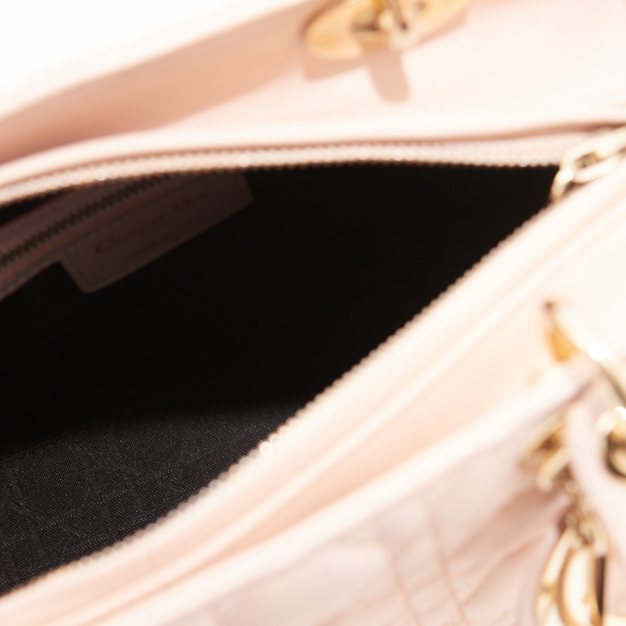 Christian Dior Lambskin Lady Dior Medium in Pink