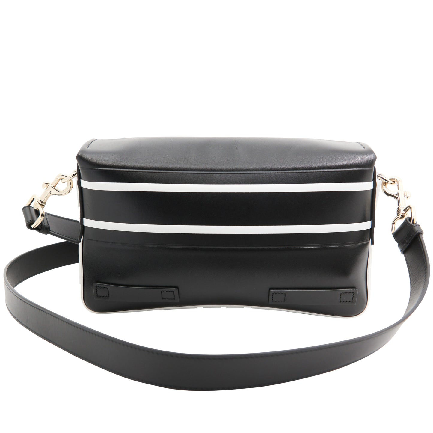 Christian Dior Leather Campbag in Black and White