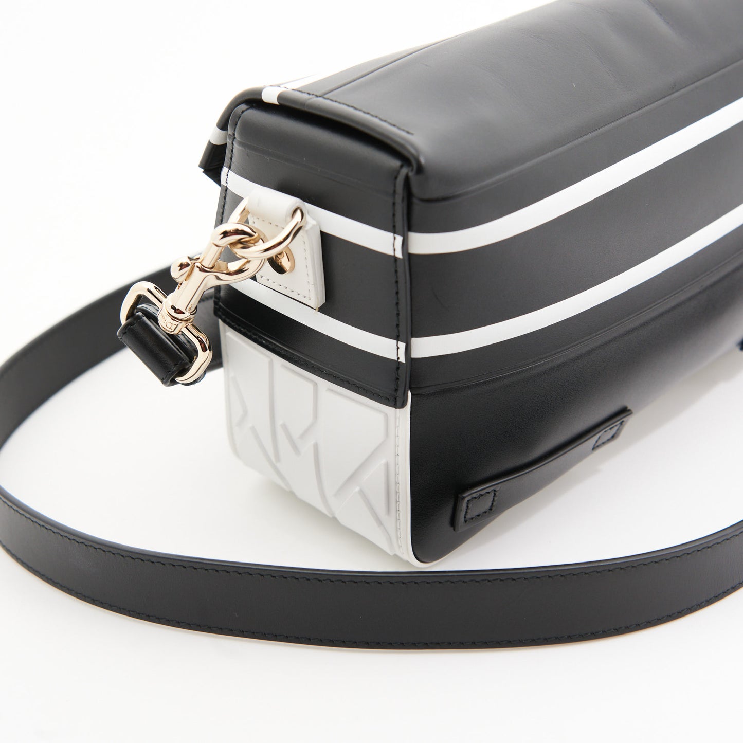 Christian Dior Leather Campbag in Black and White