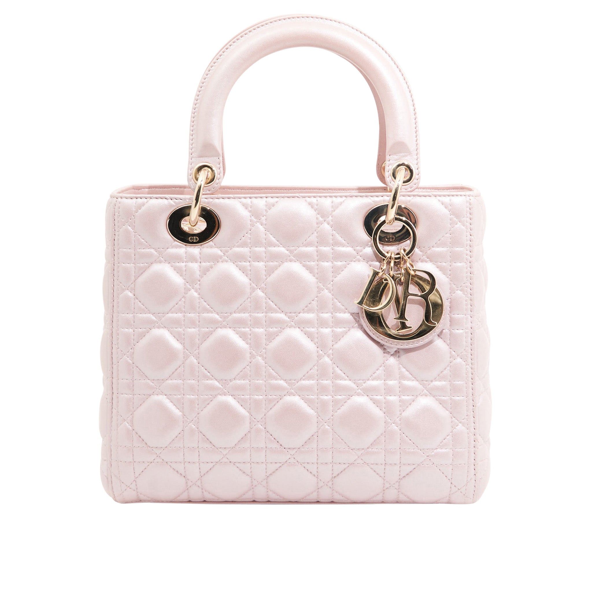 Christian Dior Leather Lady Dior in Pink