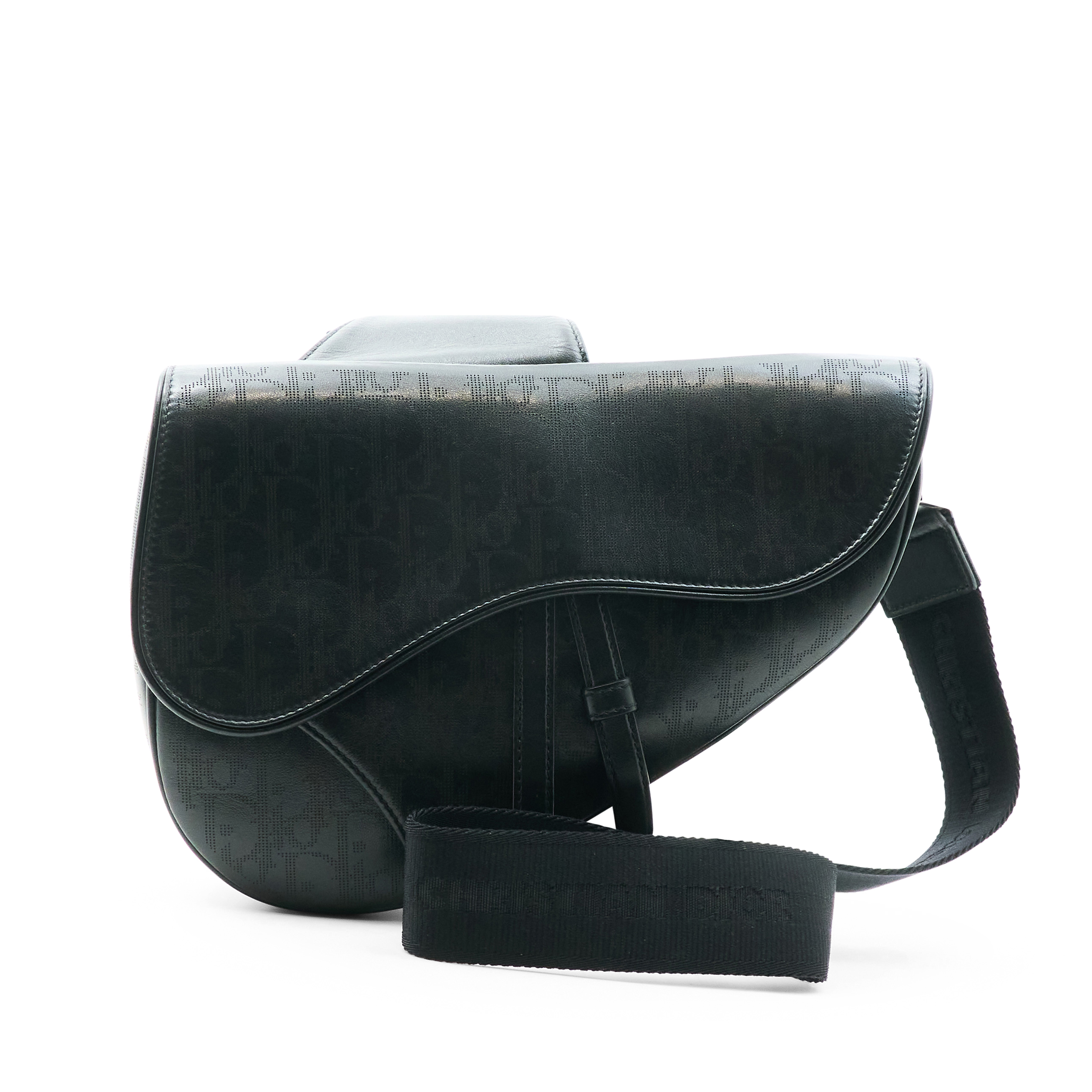 Christian Dior Leather Saddle Crossbody Bag