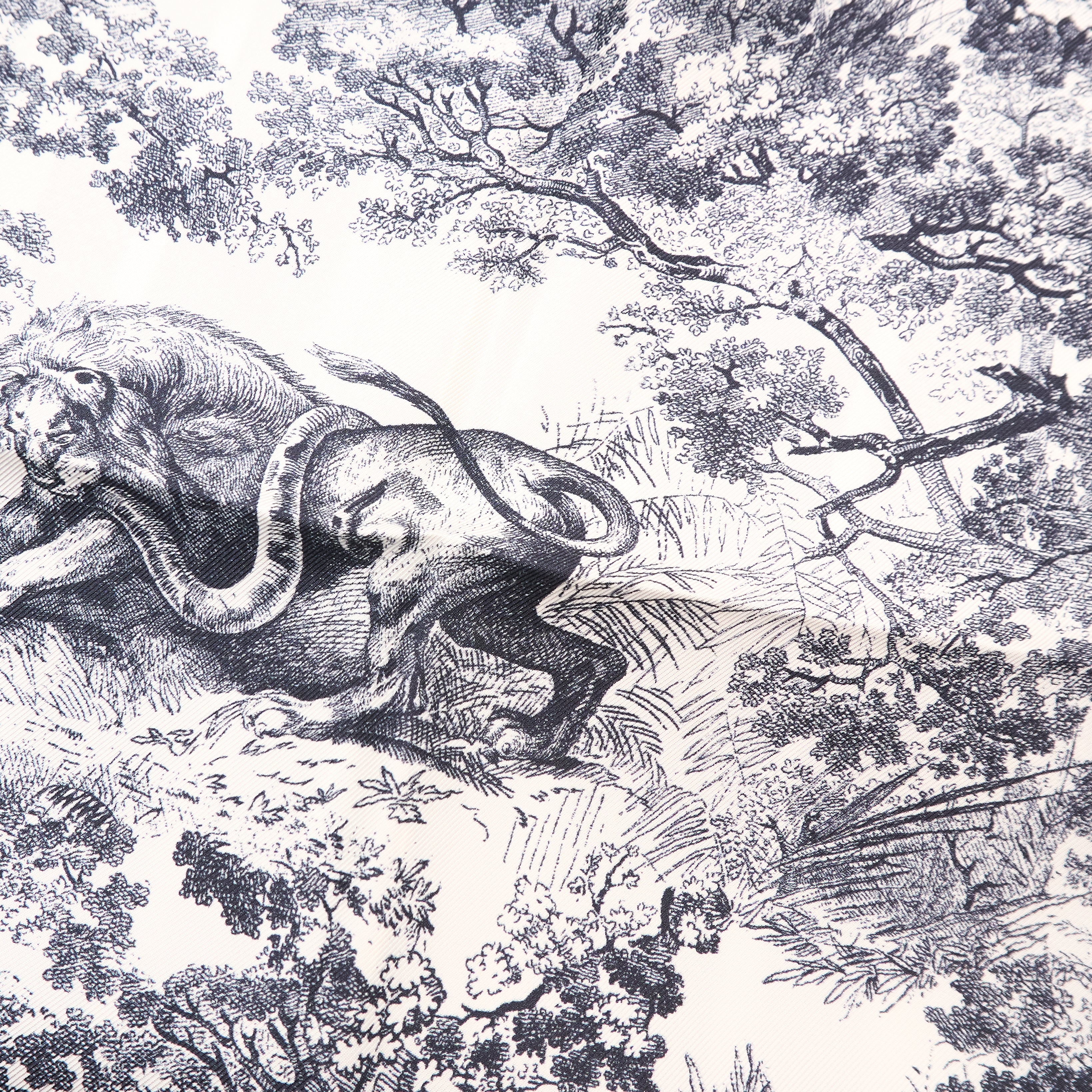 Christian Dior Toile De Jouy Silk Scarf