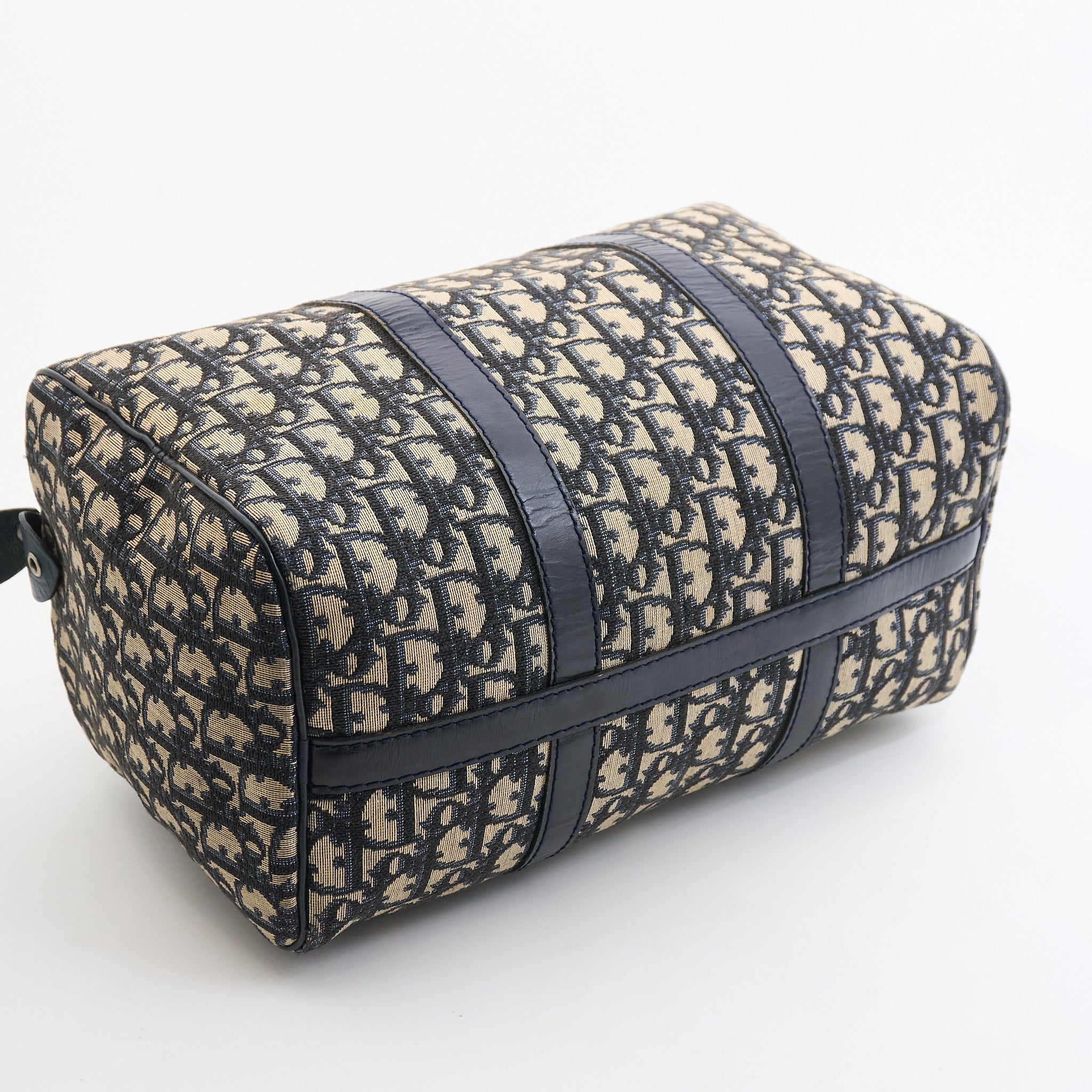 Christian Dior Boston Bag in Navy Oblique