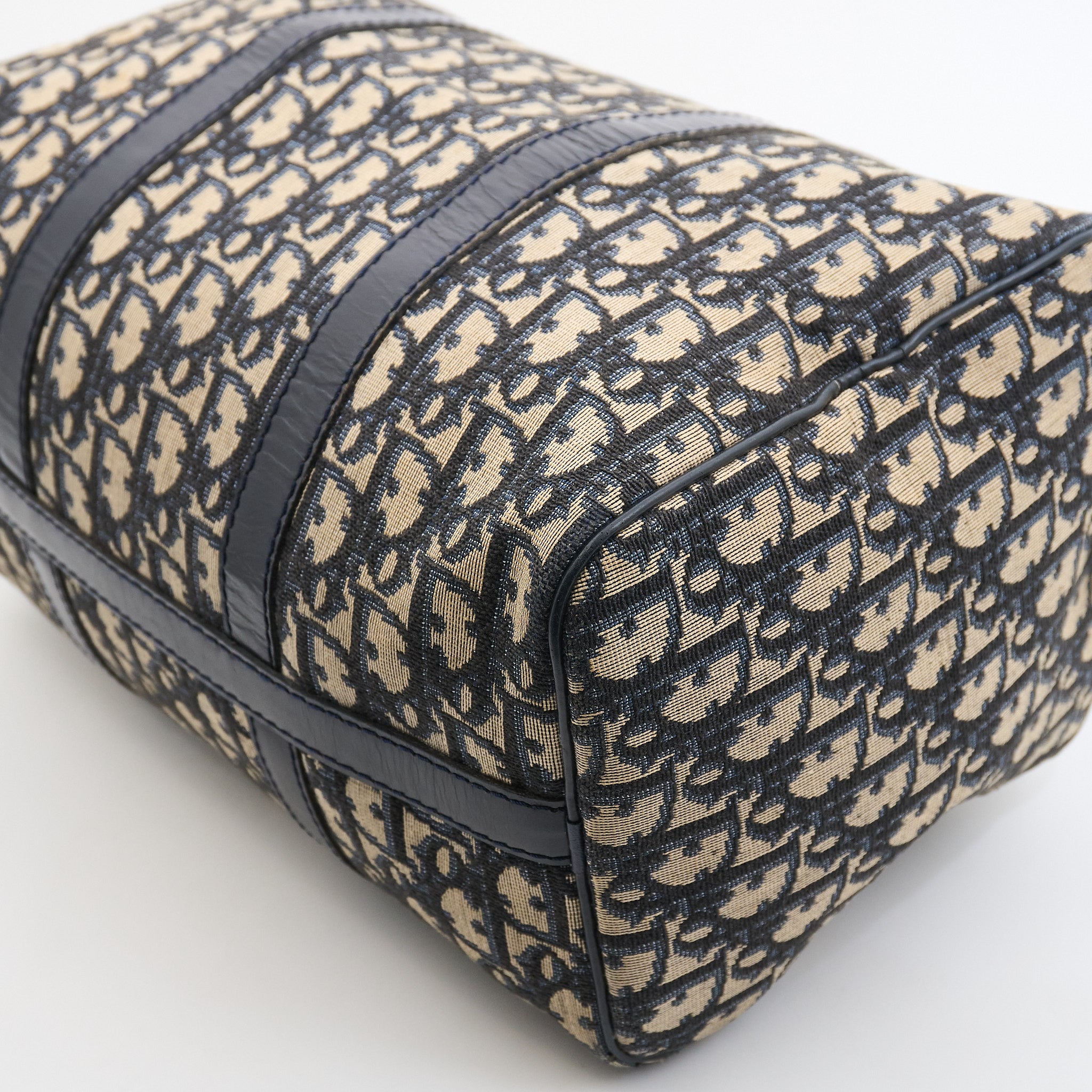 Christian Dior Boston Bag in Navy Oblique