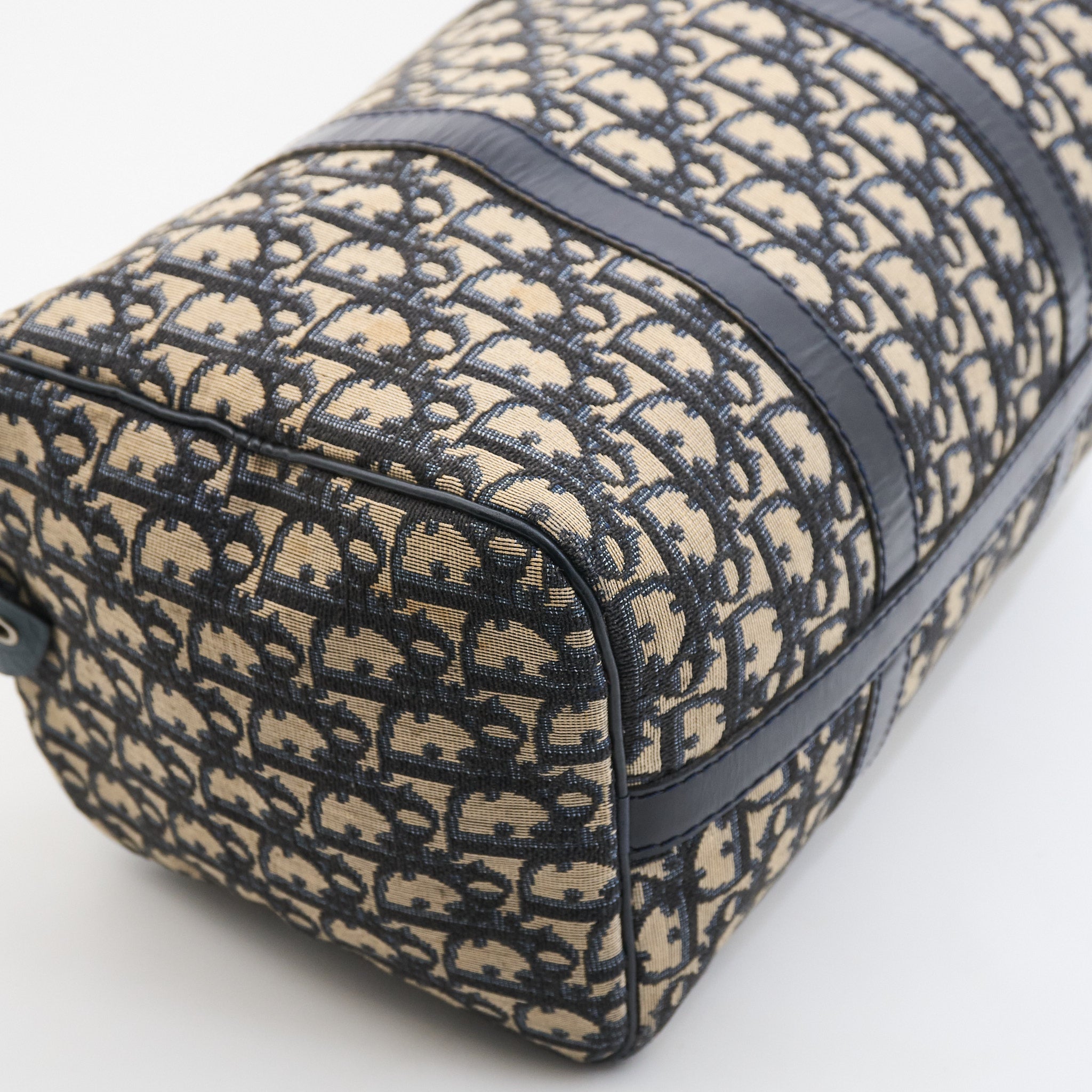 Christian Dior Boston Bag in Navy Oblique