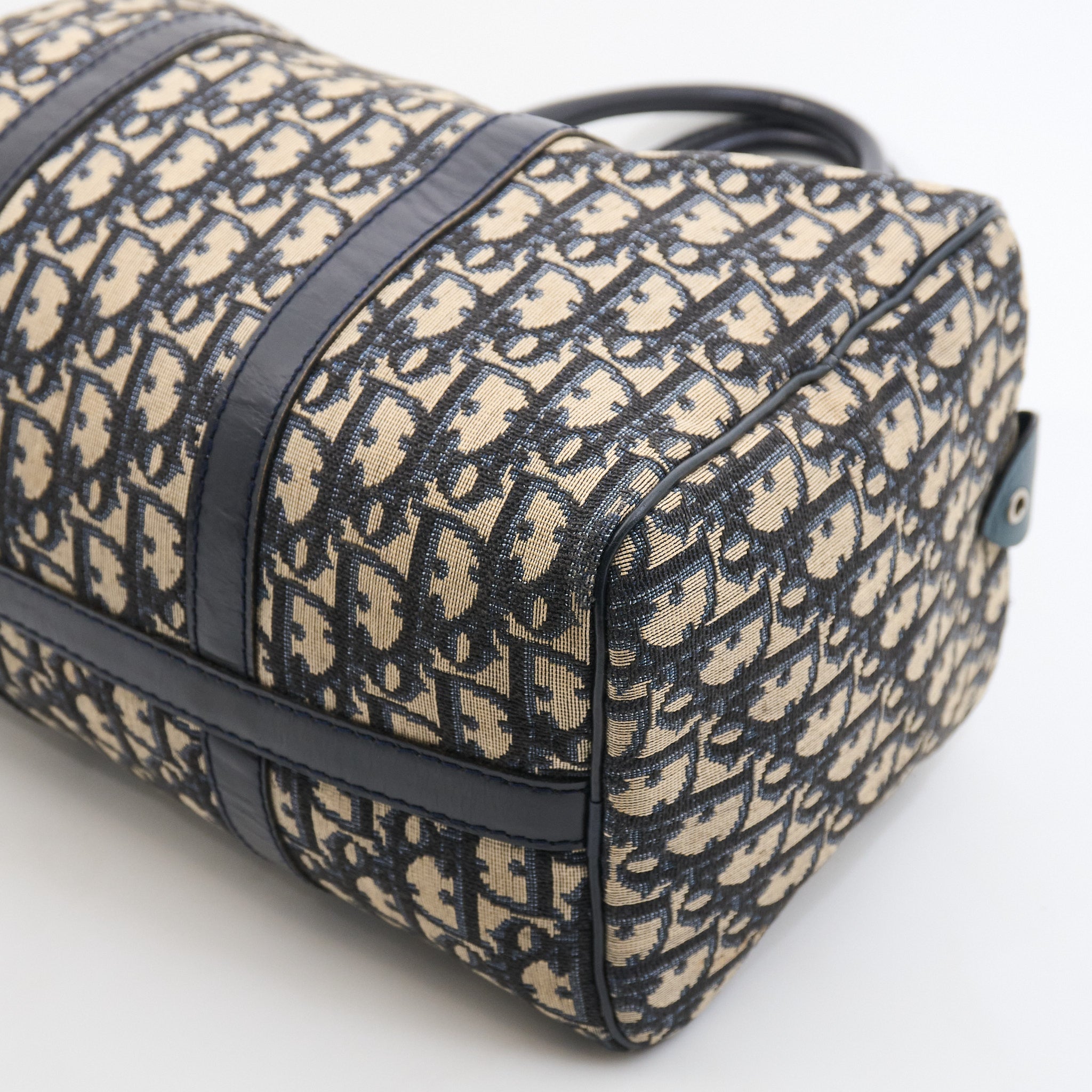 Christian Dior Boston Bag in Navy Oblique