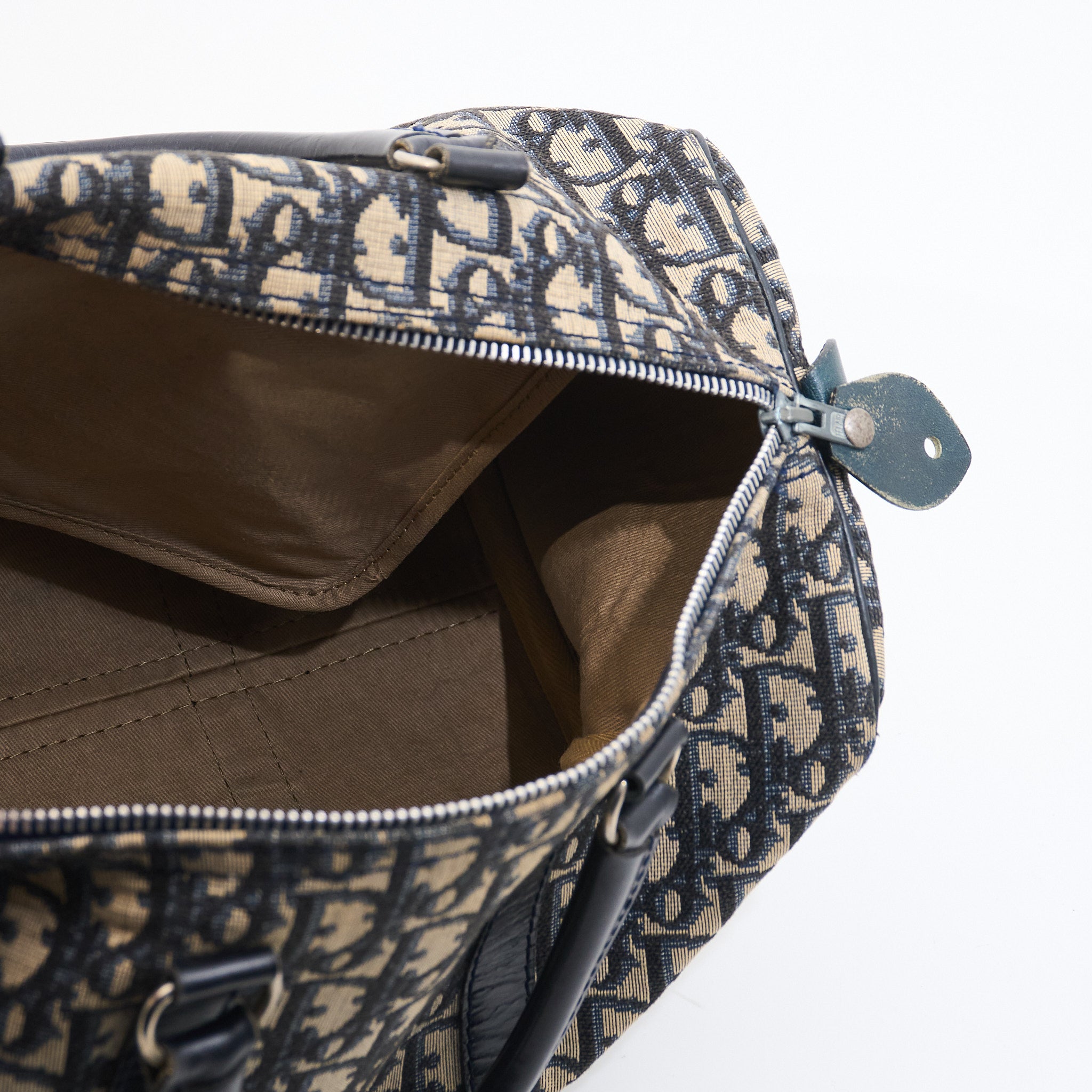 Christian Dior Boston Bag in Navy Oblique