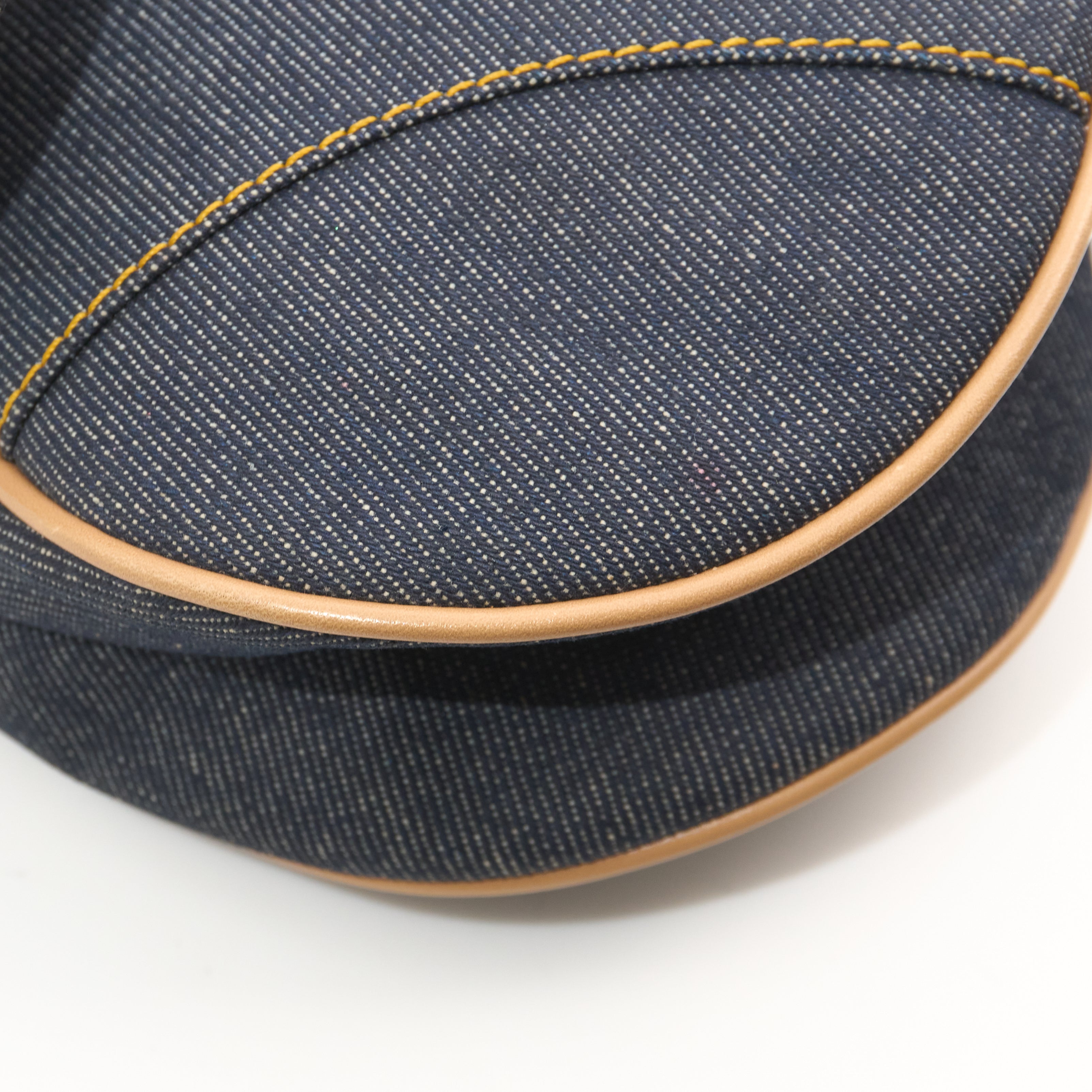 Christian Dior Vintage Denim Saddle Bag
