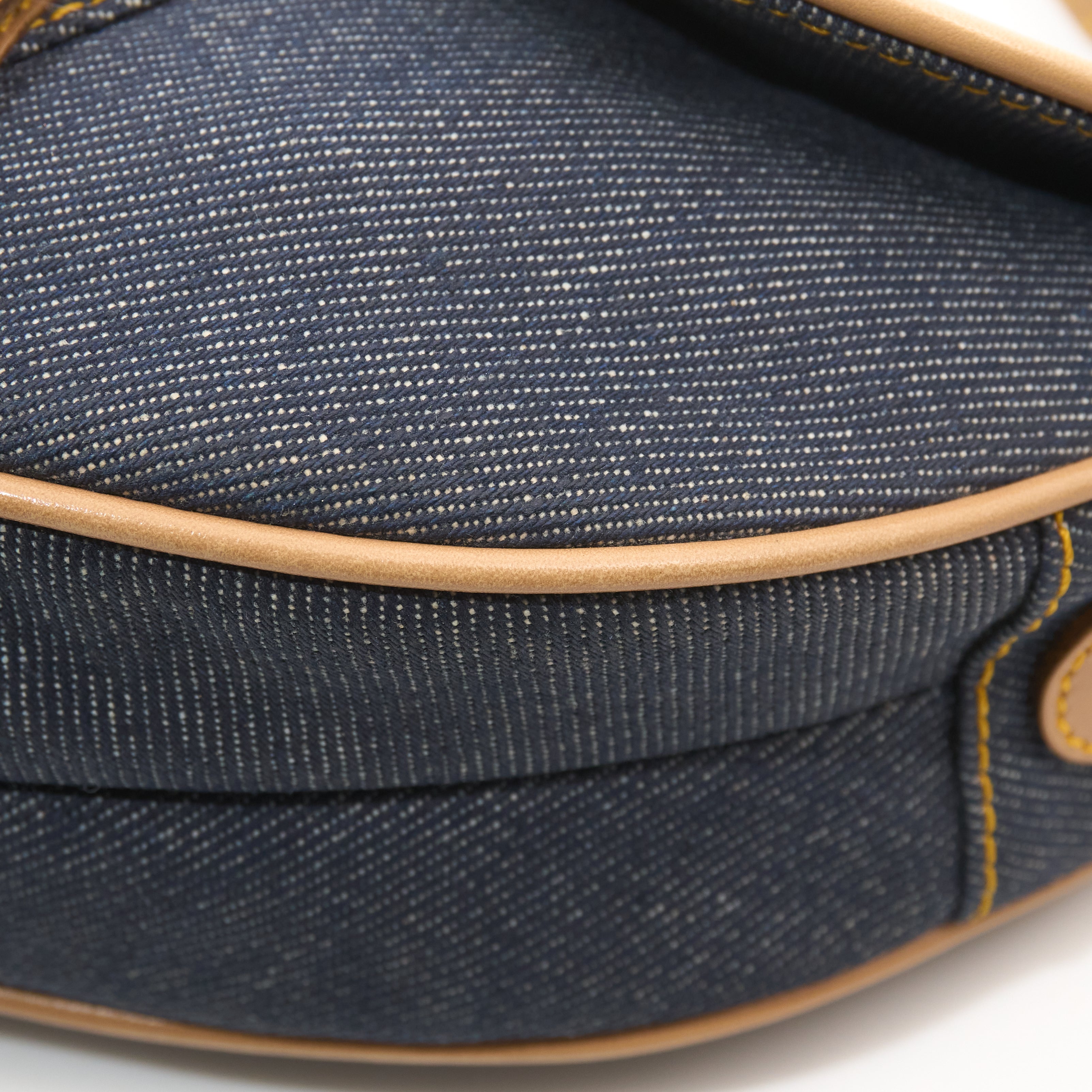 Christian Dior Vintage Denim Saddle Bag
