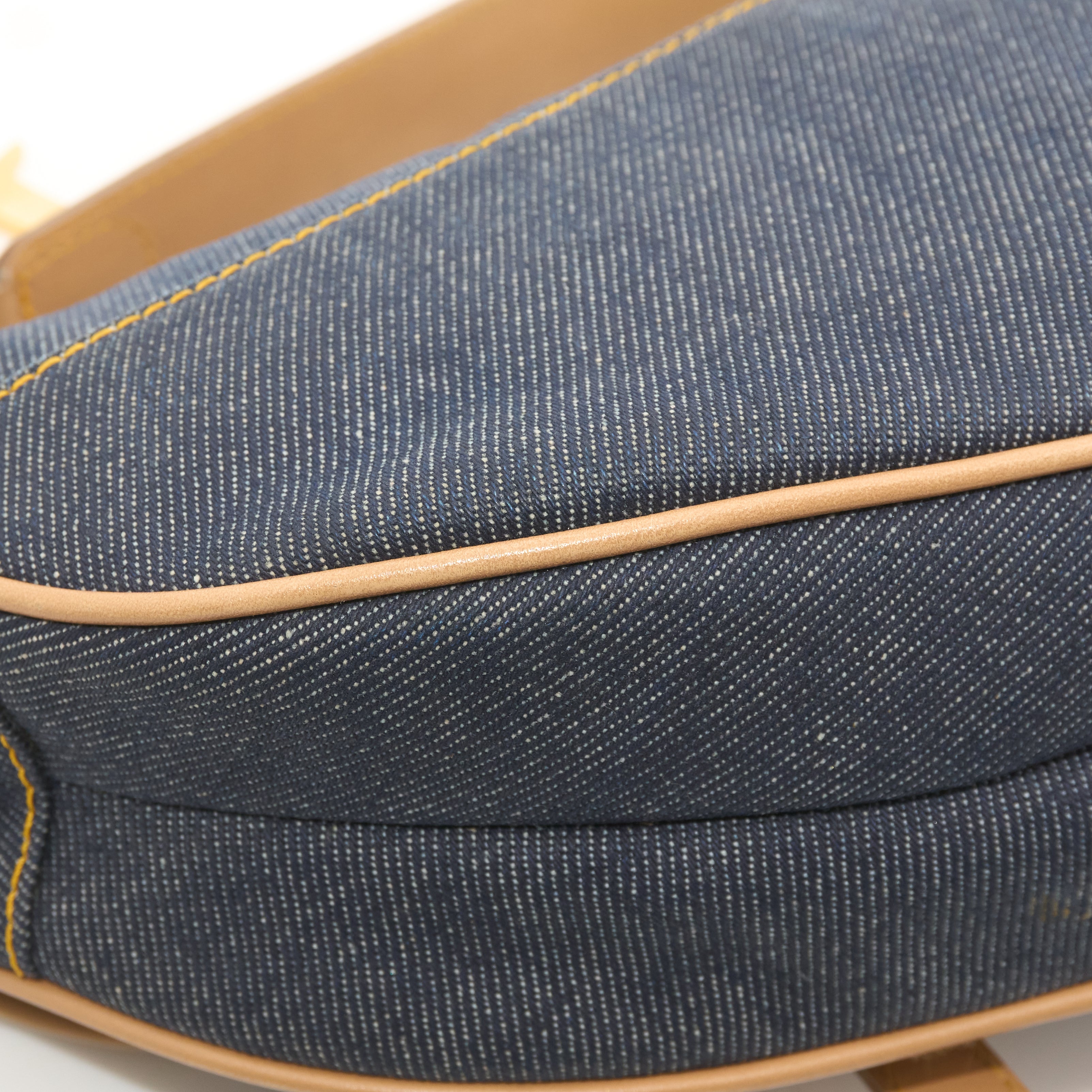 Christian Dior Vintage Denim Saddle Bag