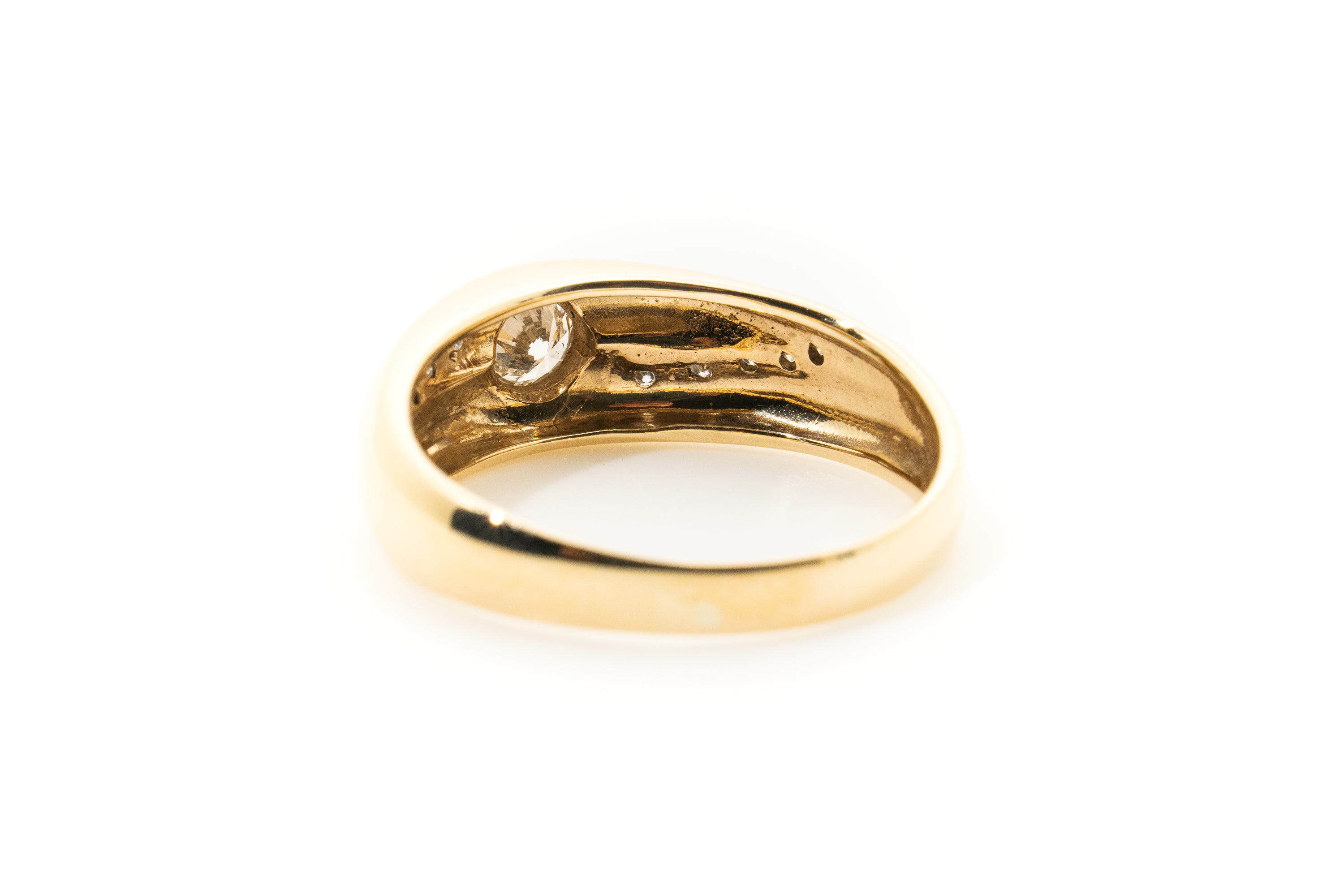 Custom 9ct Gold 20 Point diamond Ring