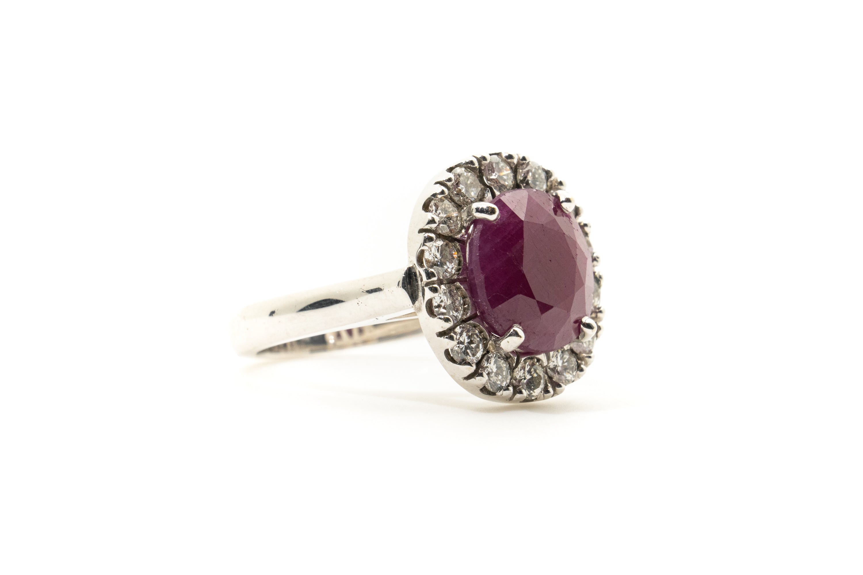 Custom Ruby & Diamond Ring