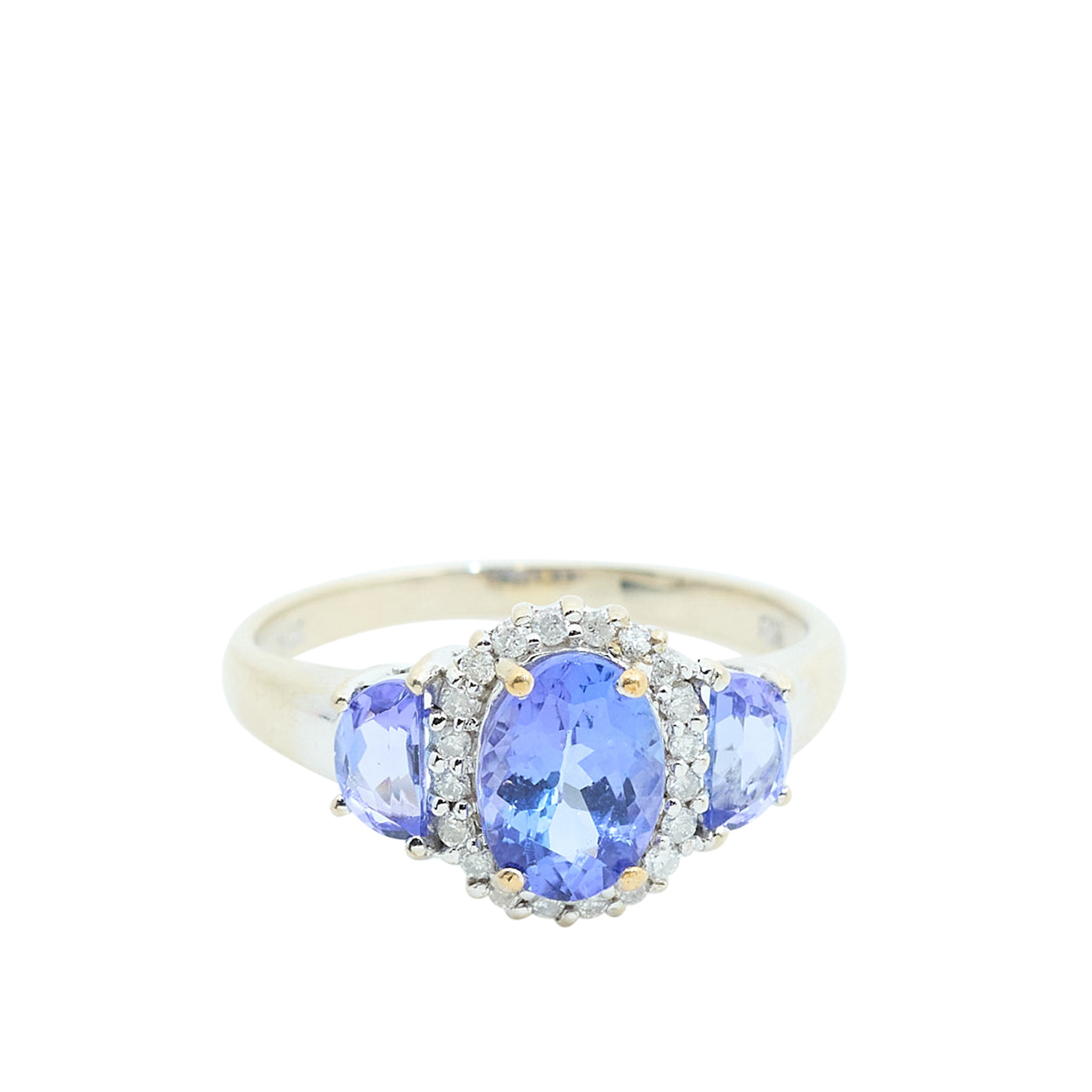 Custom By MV&CO Amethyst 3 Stone Ring