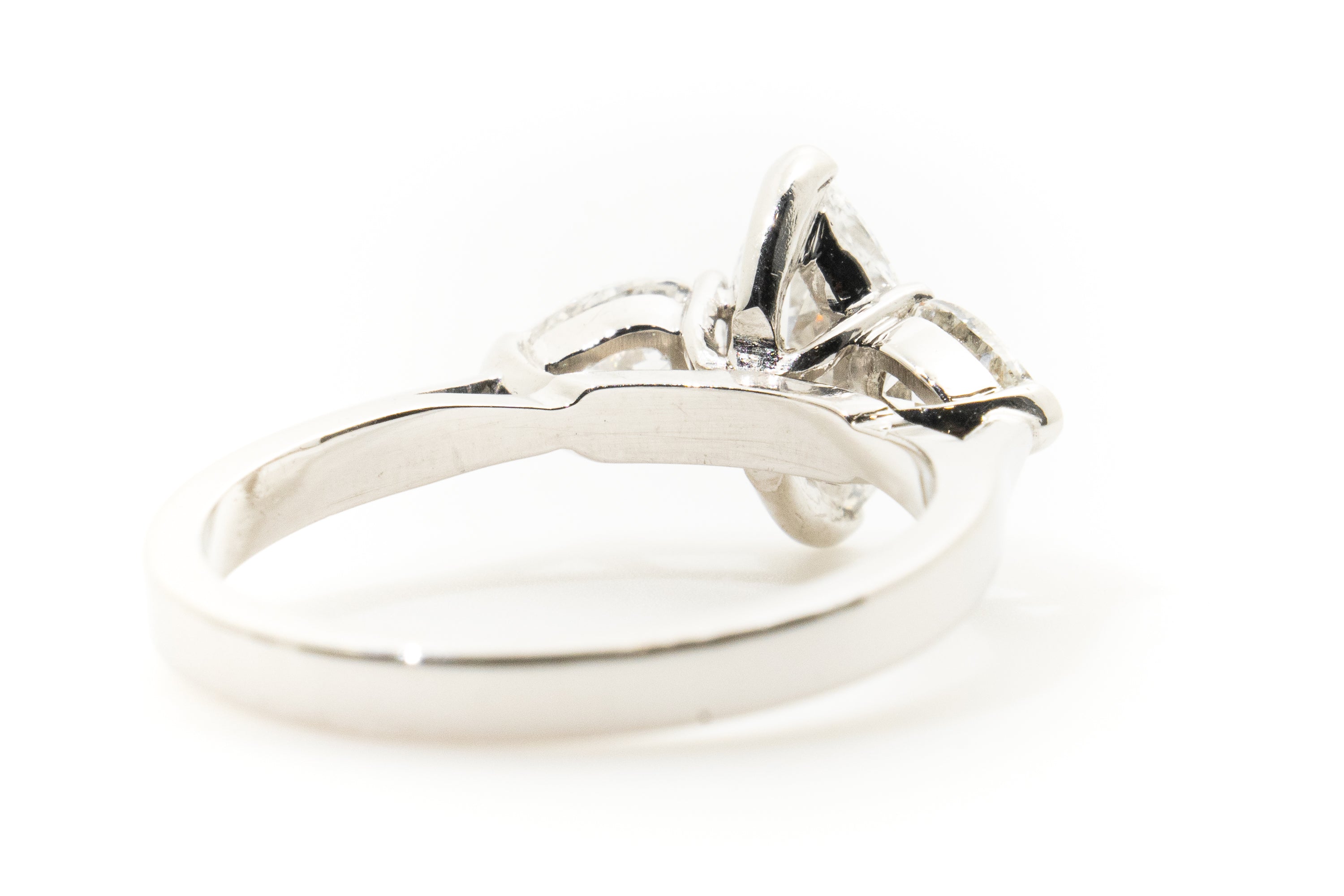 Custom Marquise Cut 3-Stone Diamond Ring