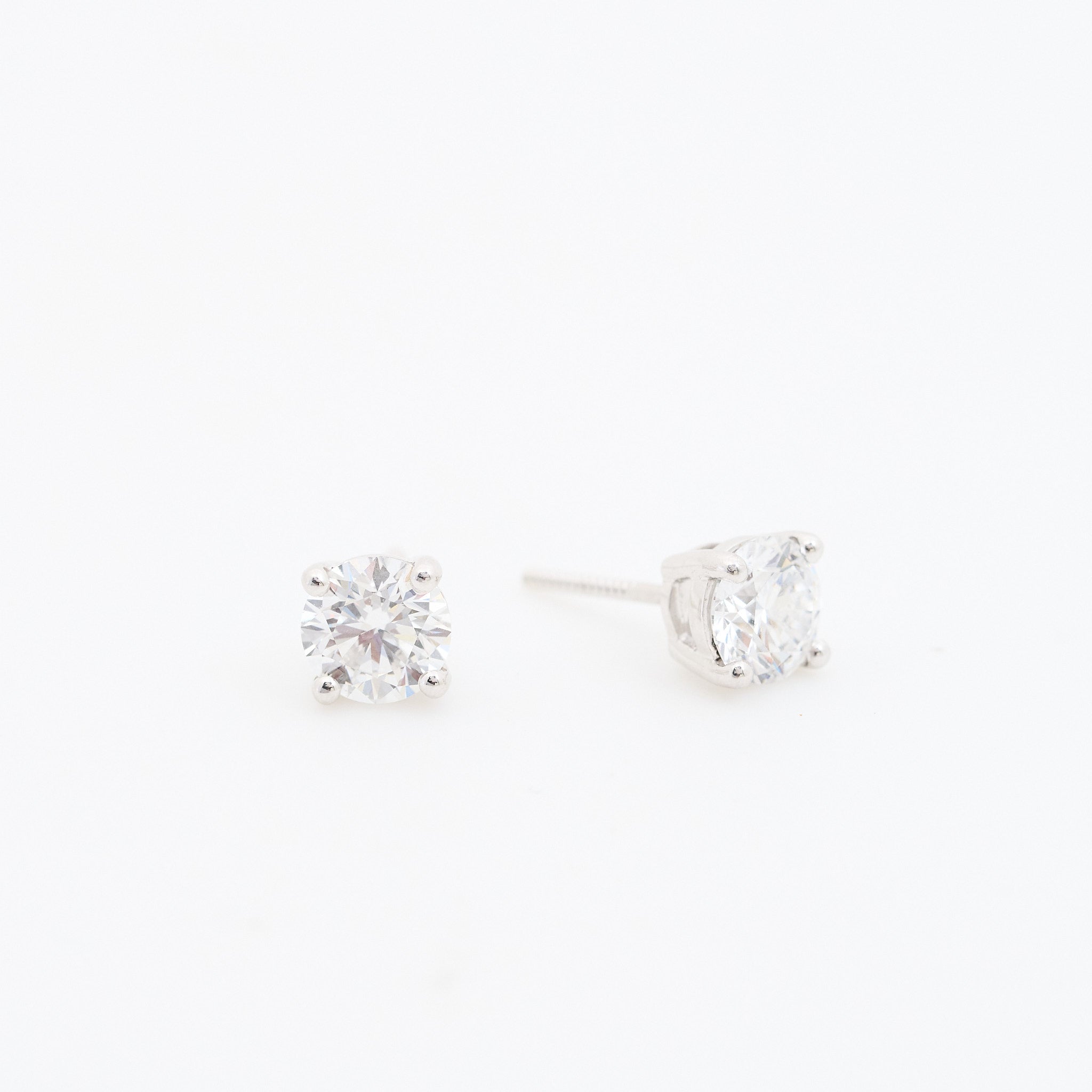 Custom MV&Co 1 Carat Lab Diamond Stud Earrings