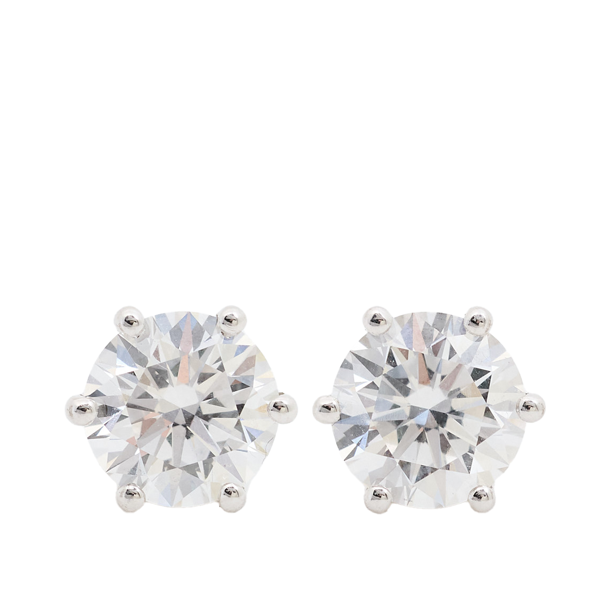 Custom MV&Co 4 Carat Lab Diamond Earrings