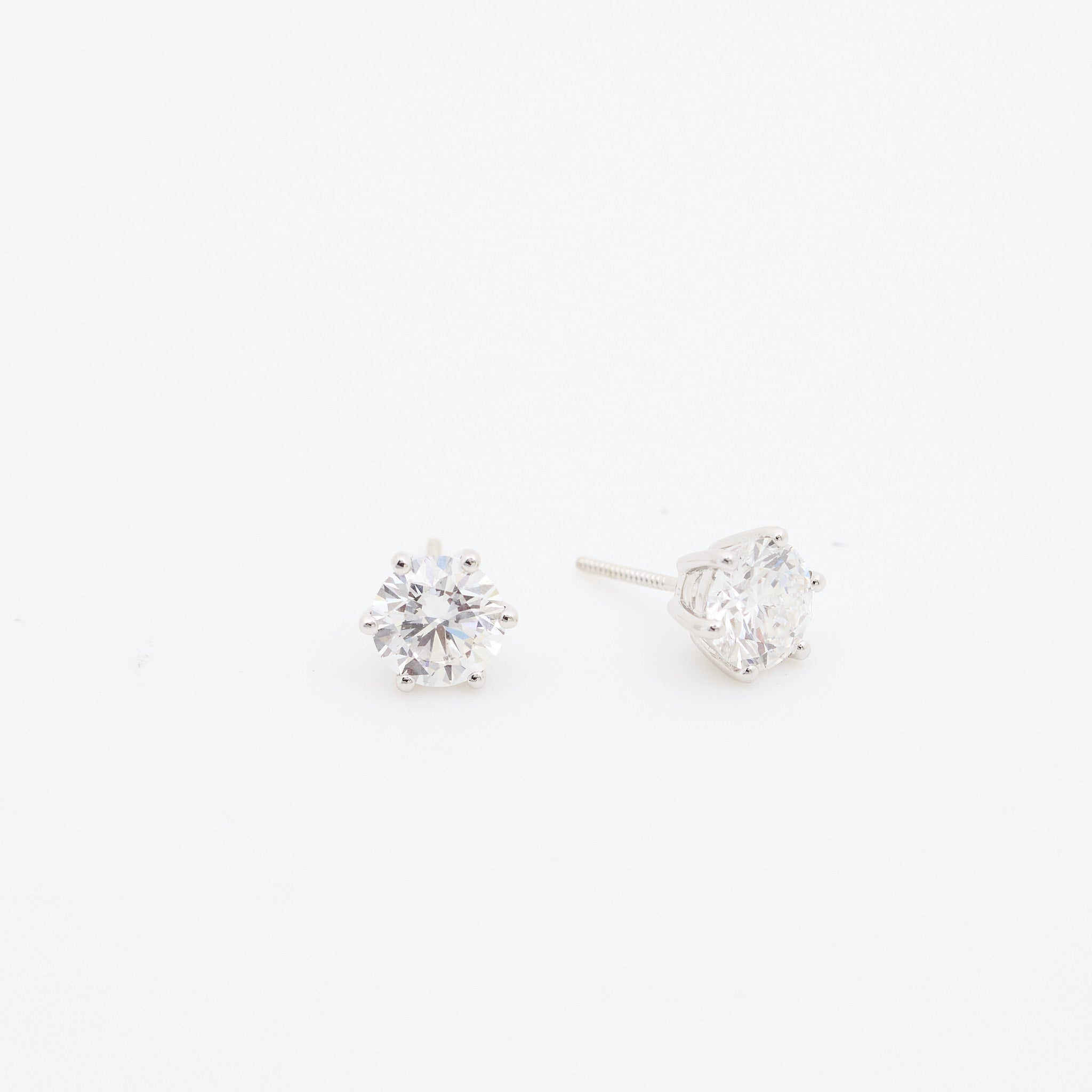 Custom MV&Co 4 Carat Lab Diamond Earrings