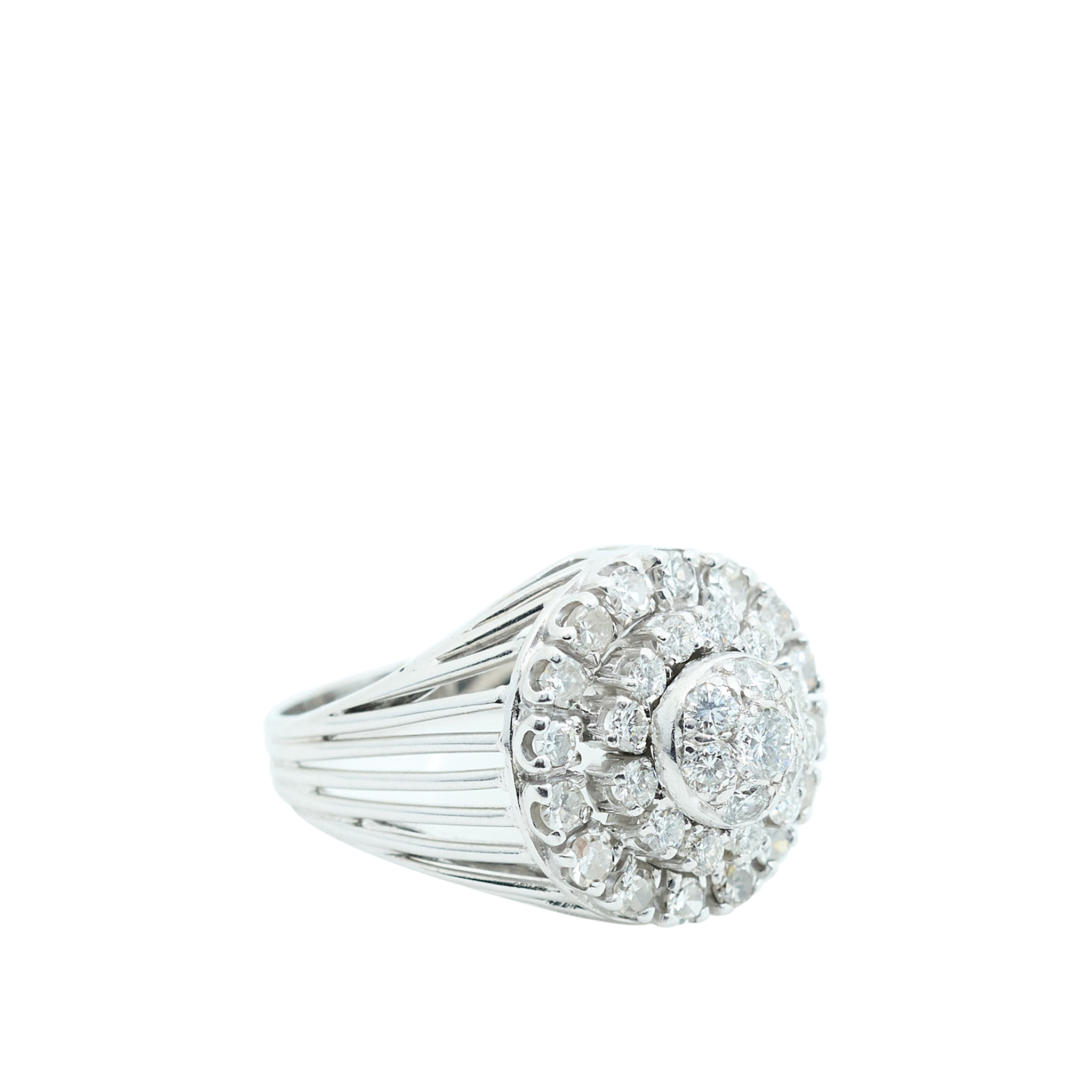 Custom by MV&Co Diamond Cluster Ring