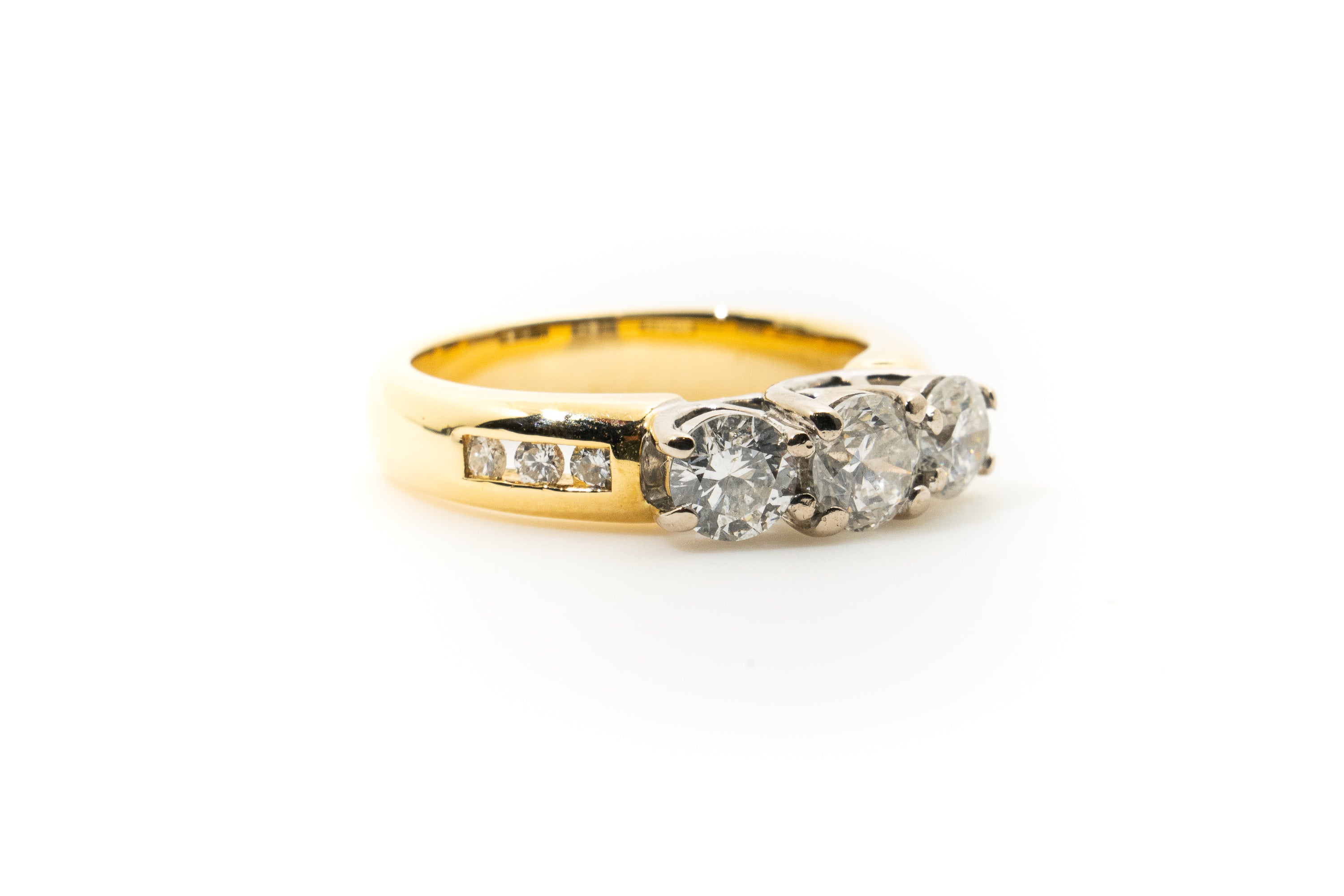 Custom 18ct Yellow Gold Diamond Ring