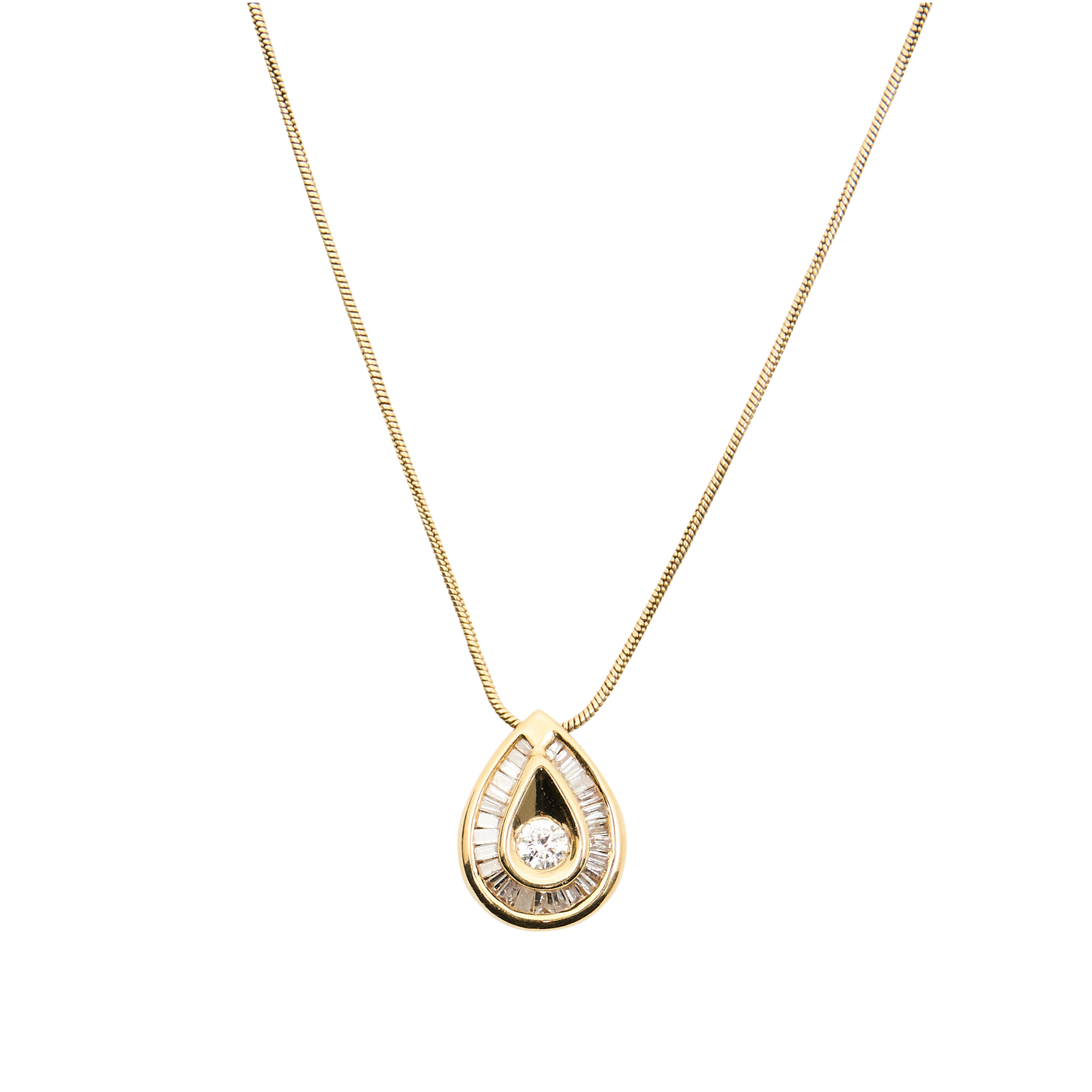 Custom Tear Drop Diamond Set