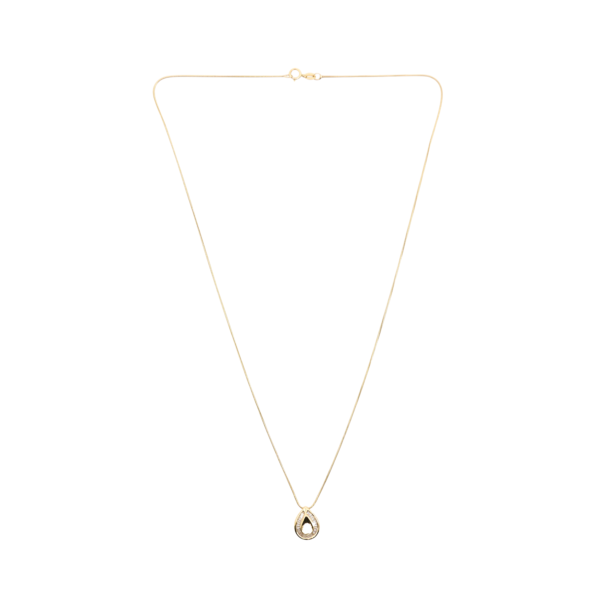 Custom Tear Drop Diamond Set