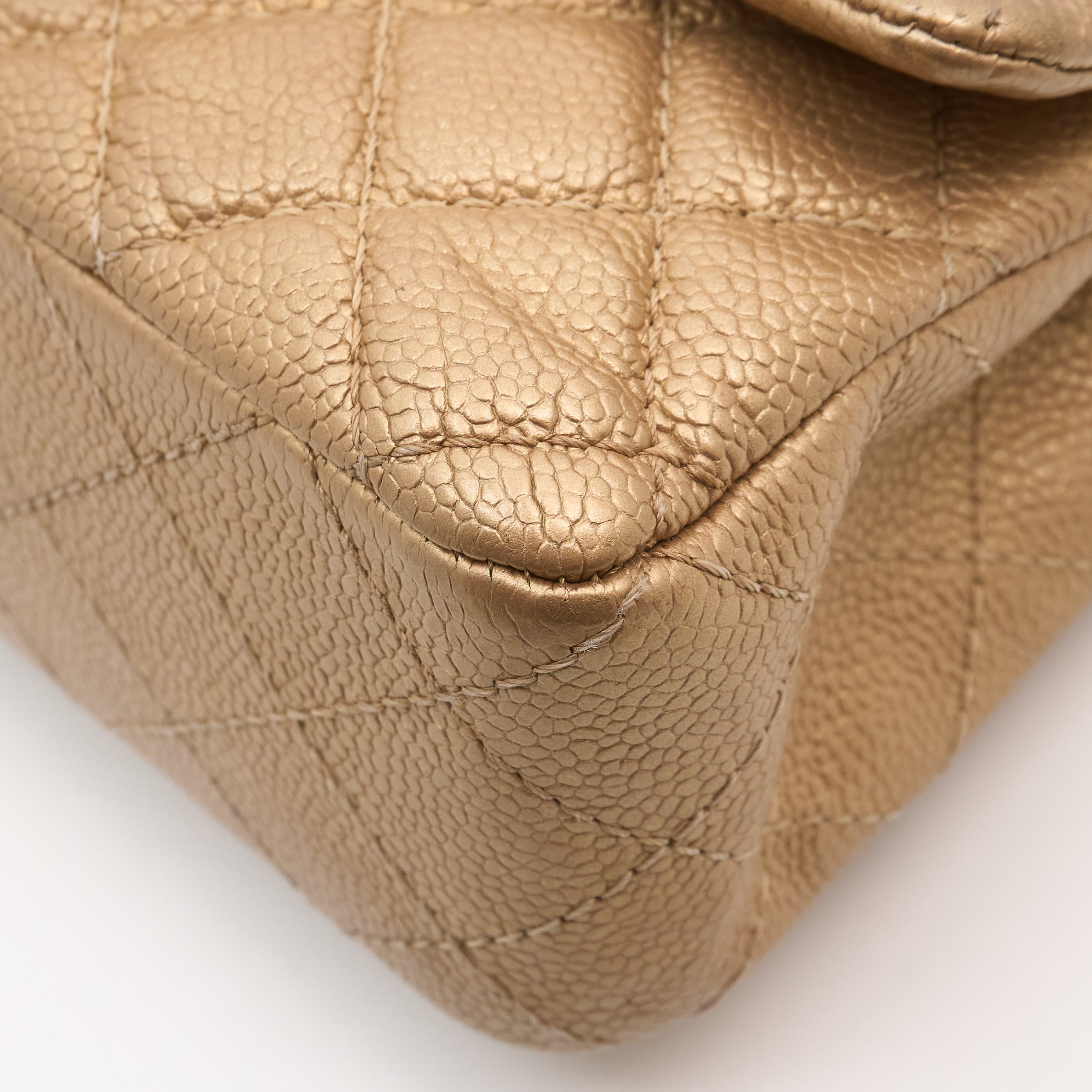 Chanel Gold Caviar Mini Flap Bag GHW