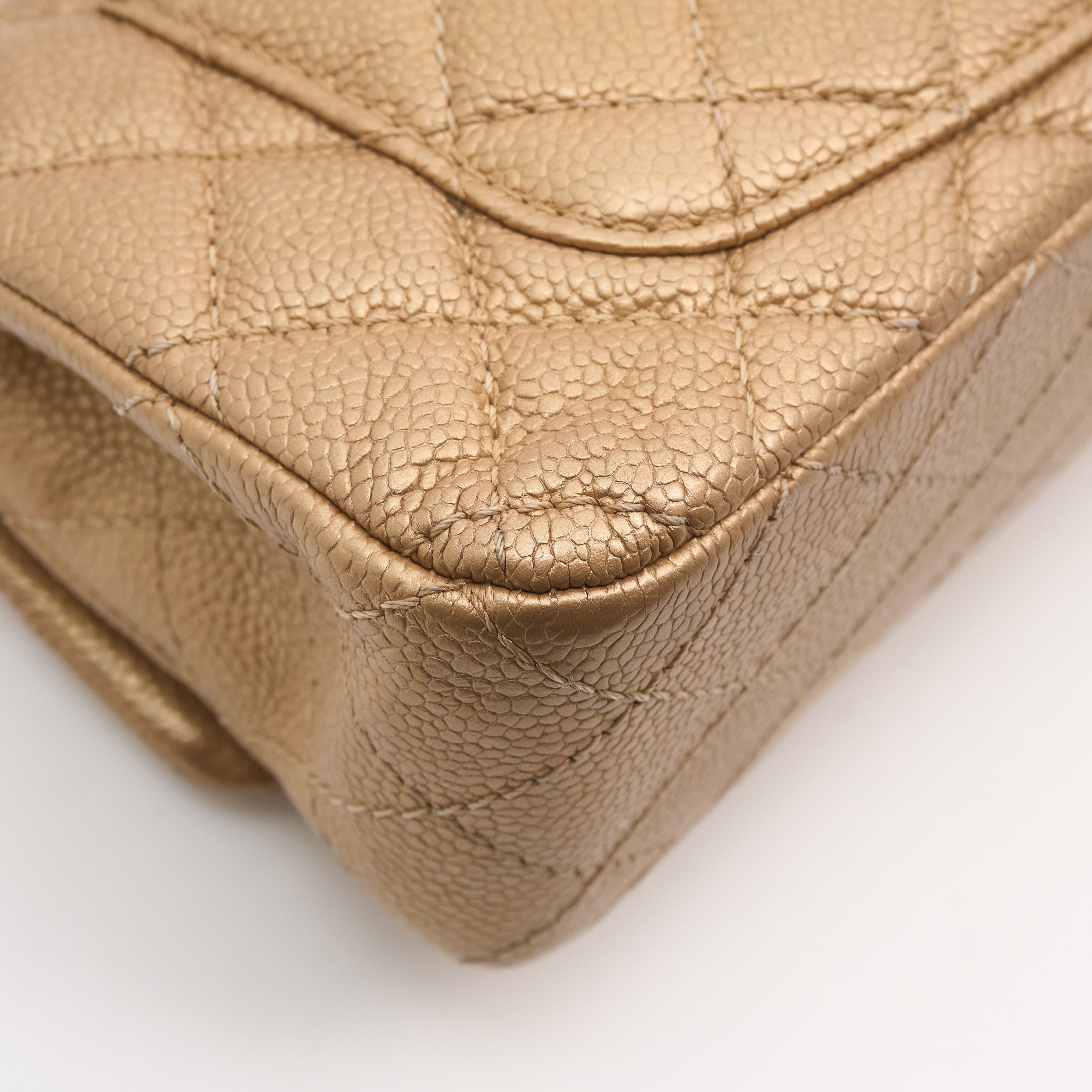 Chanel Gold Caviar Mini Flap Bag GHW