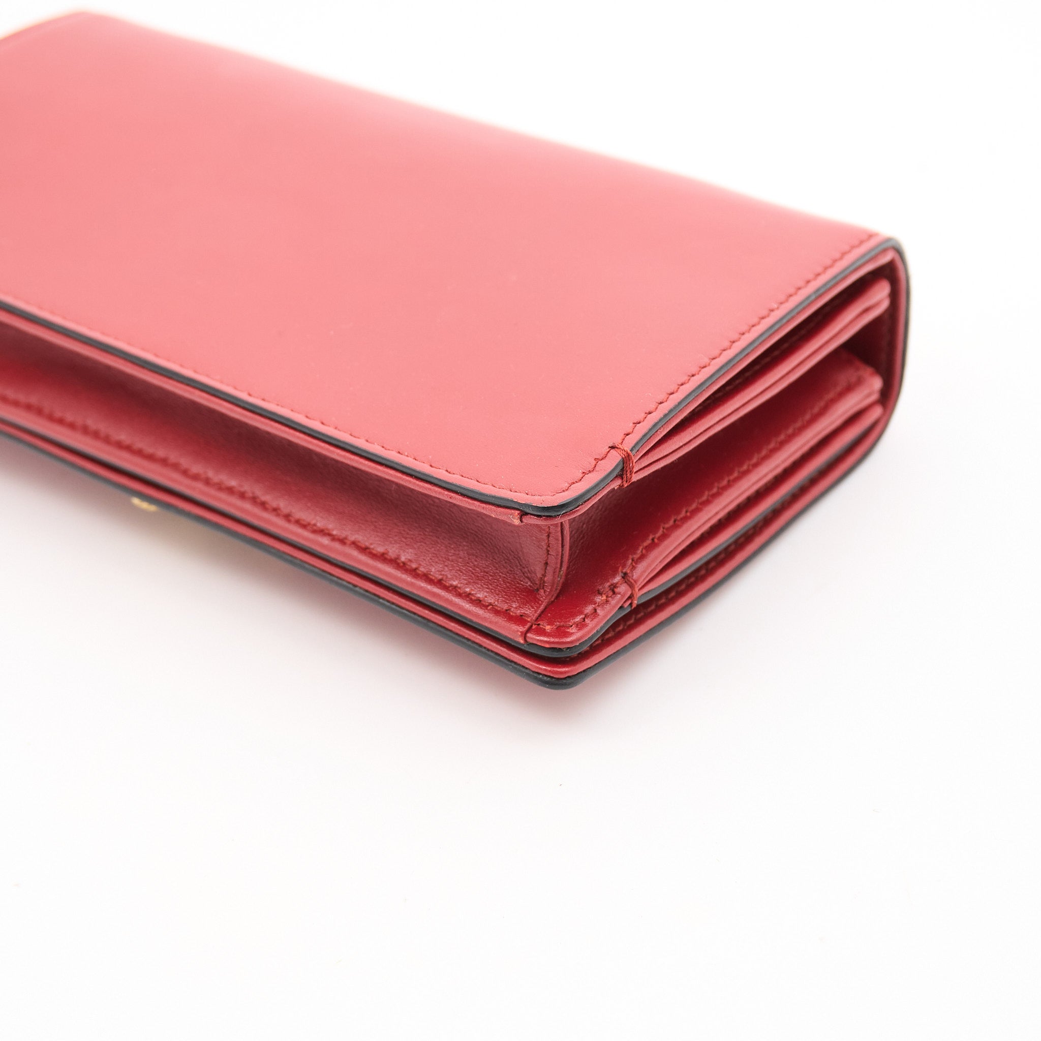 Christian Dior Bee Clutch Red Leather