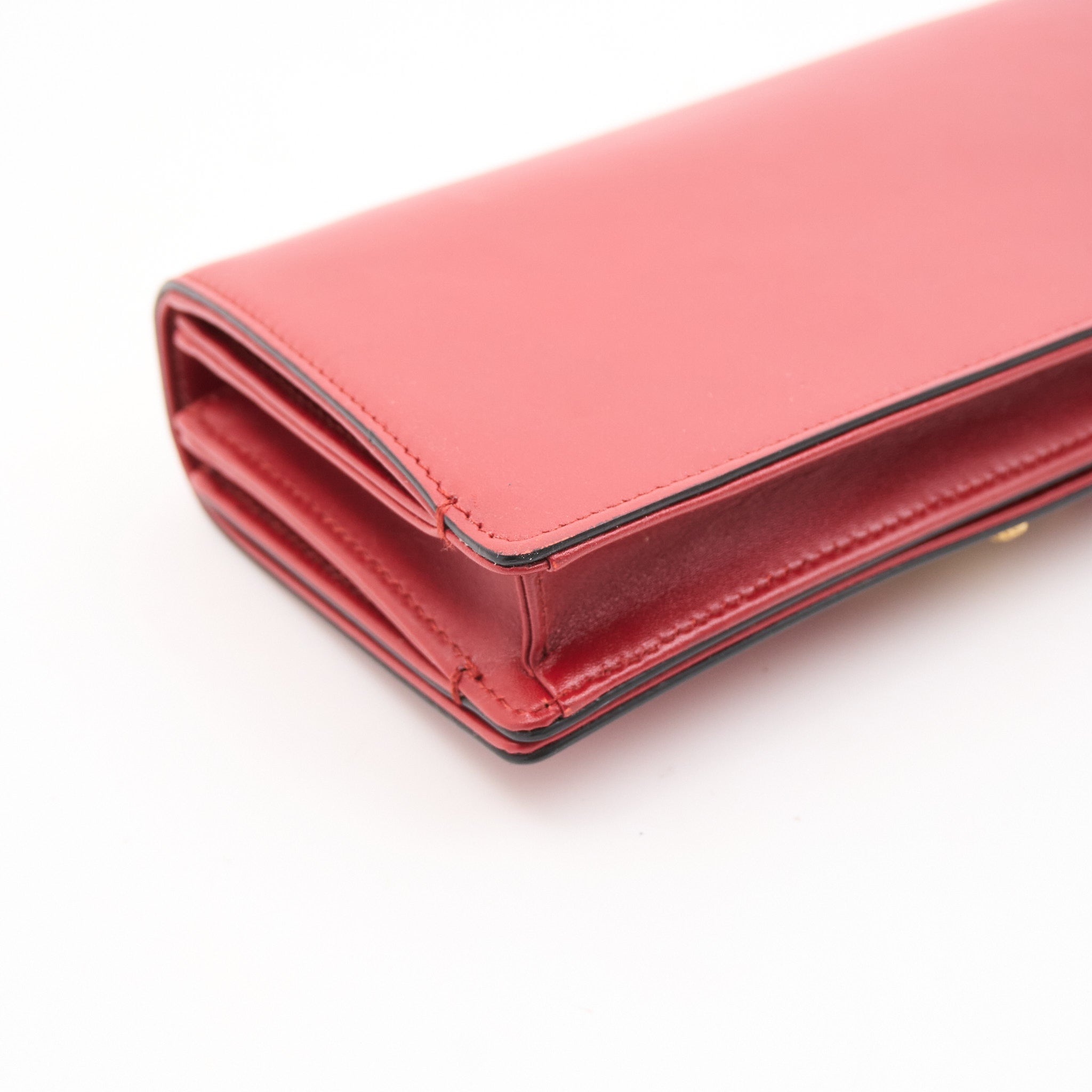 Christian Dior Bee Clutch Red Leather