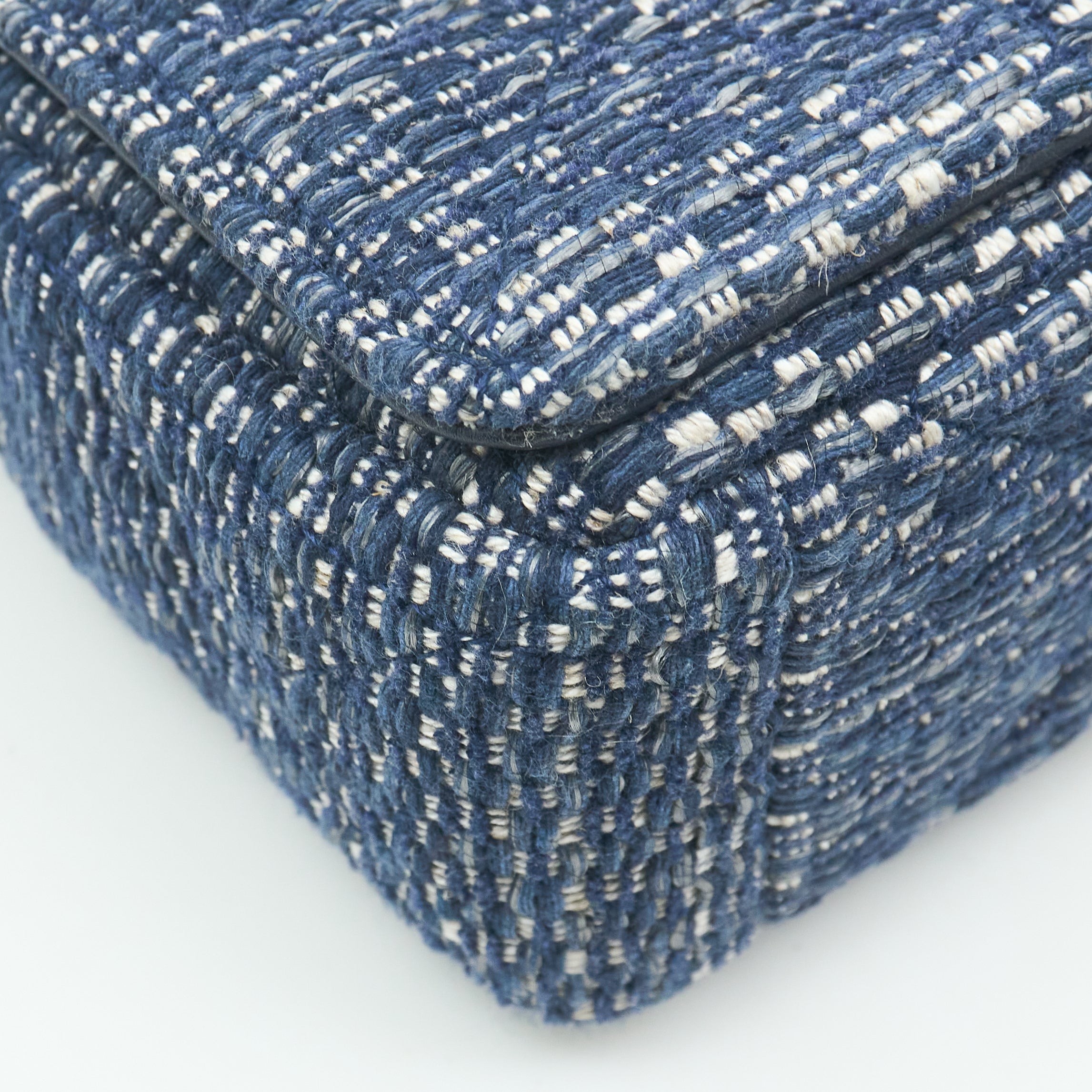 Dior Small Caro Bag in Blue Tweed