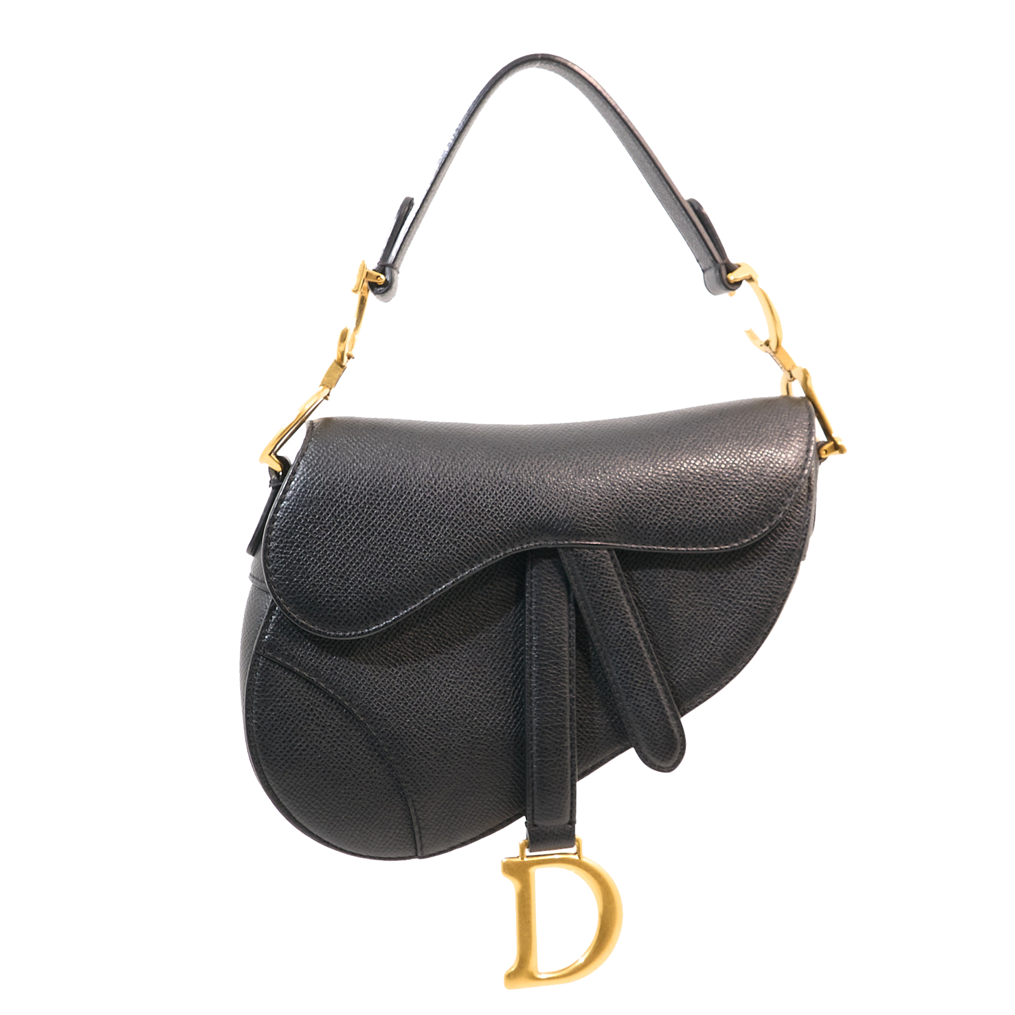 Dior Mini Saddle Bag Calfskin Black