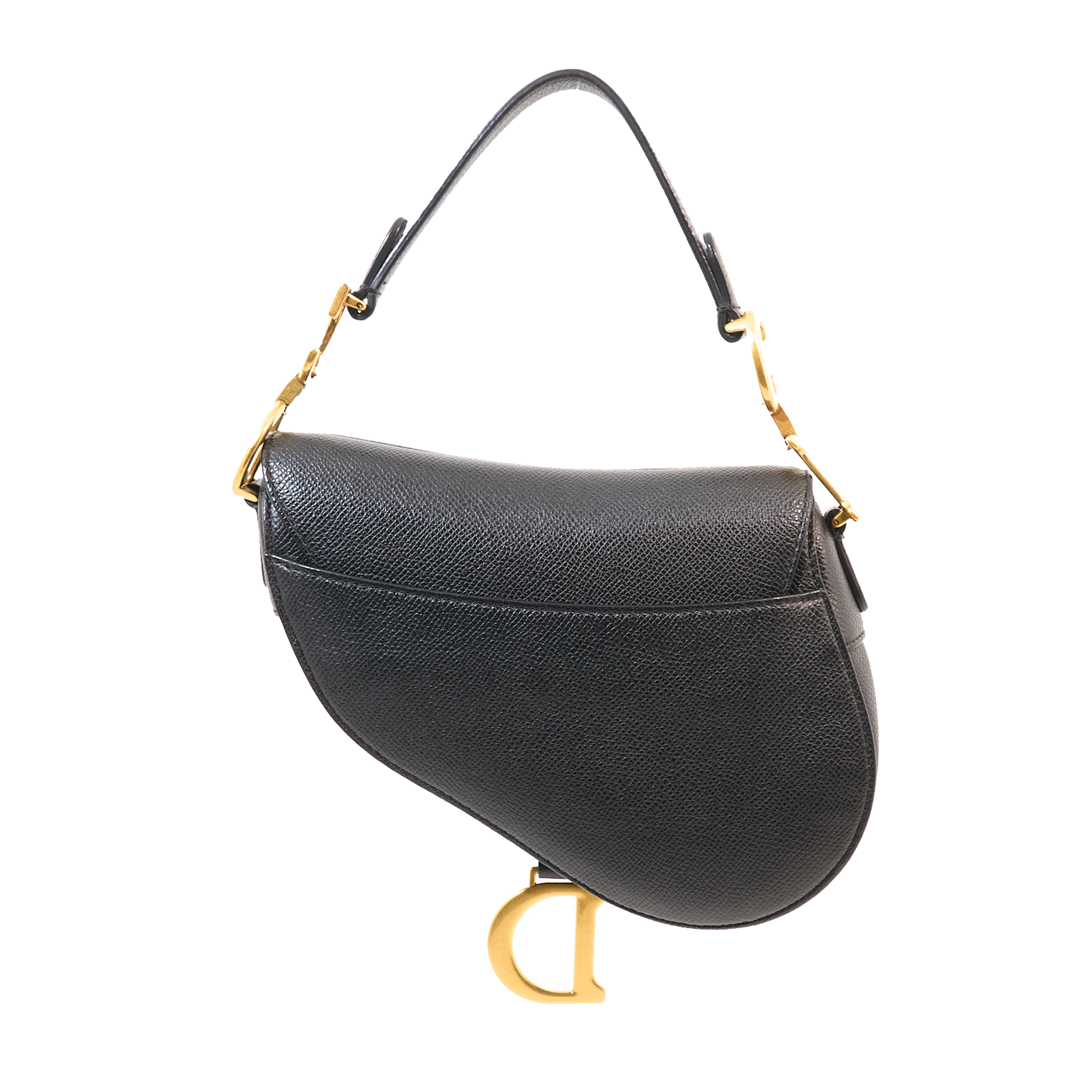 Dior Mini Saddle Bag Calfskin Black