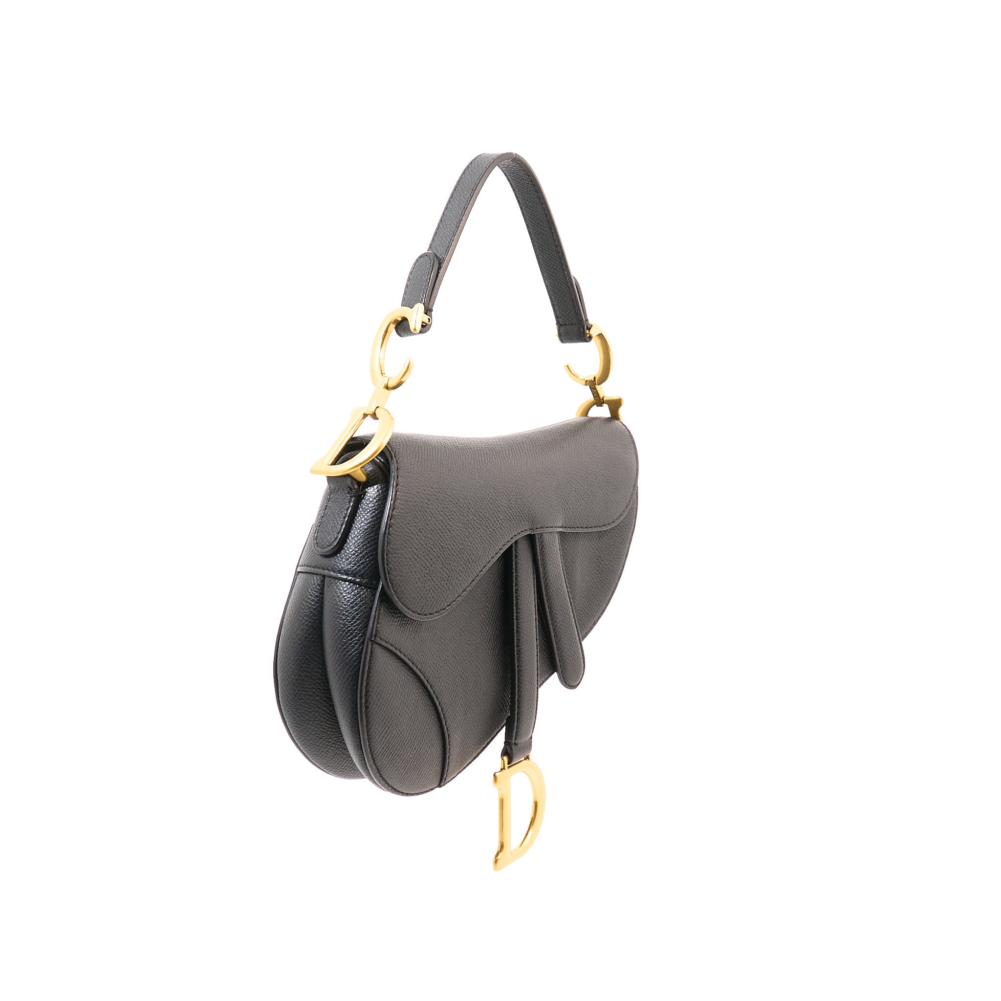 Dior Mini Saddle Bag Calfskin Black