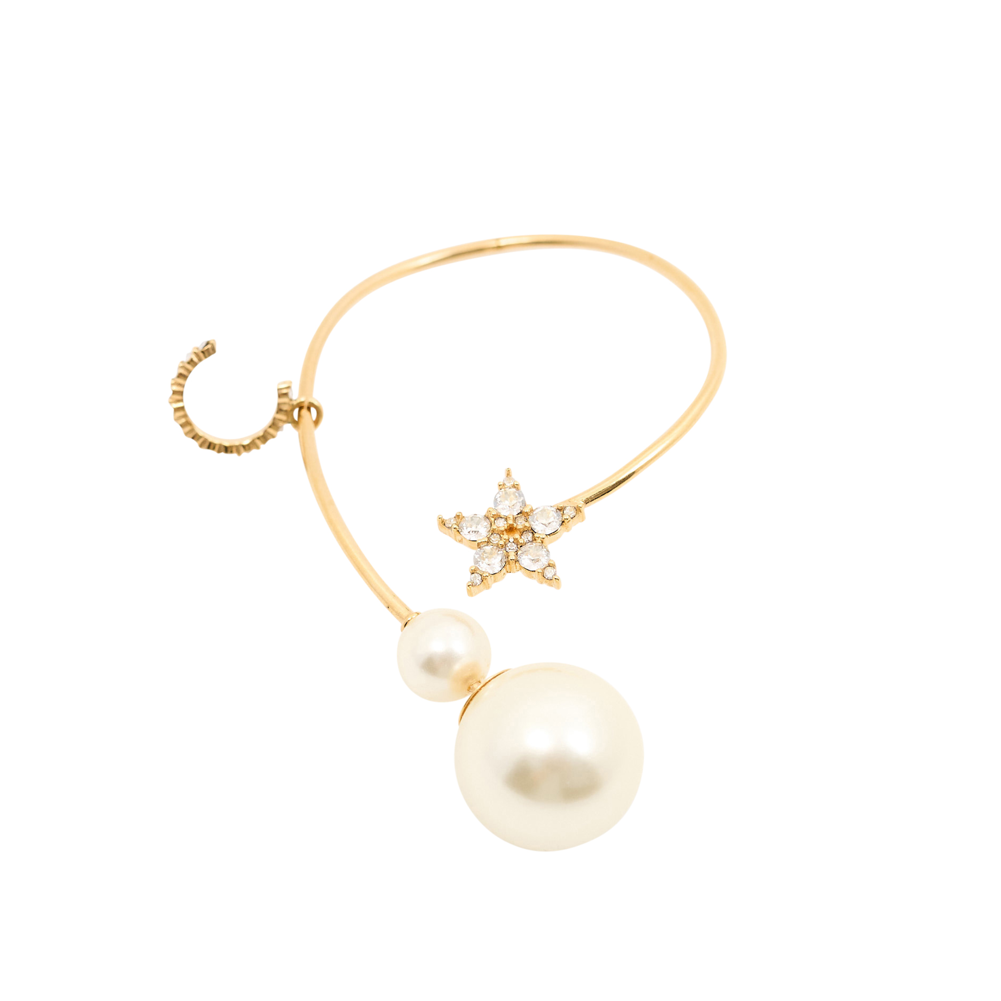 Christian Dior Pearl Star Cuff Earring
