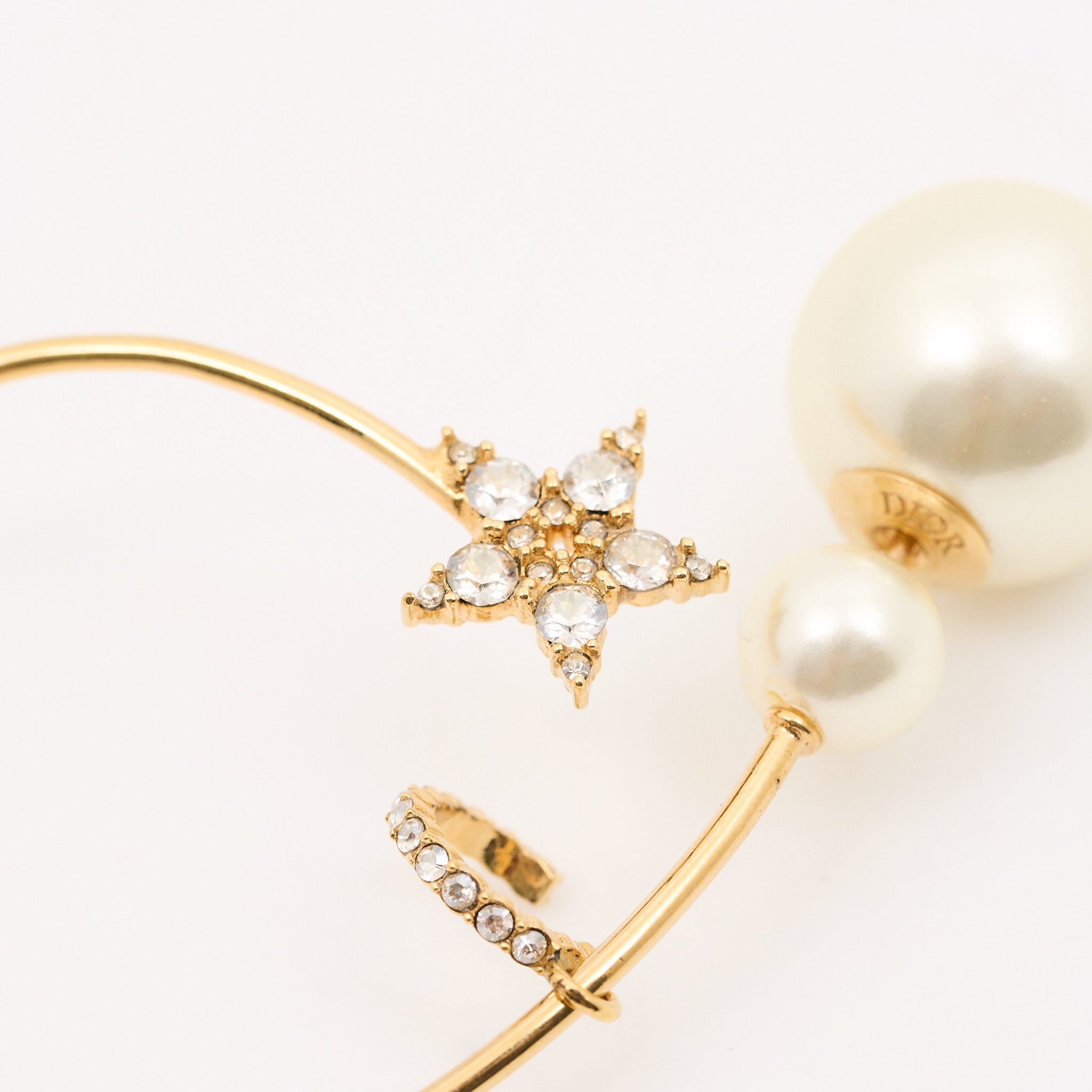 Christian Dior Pearl Star Cuff Earring