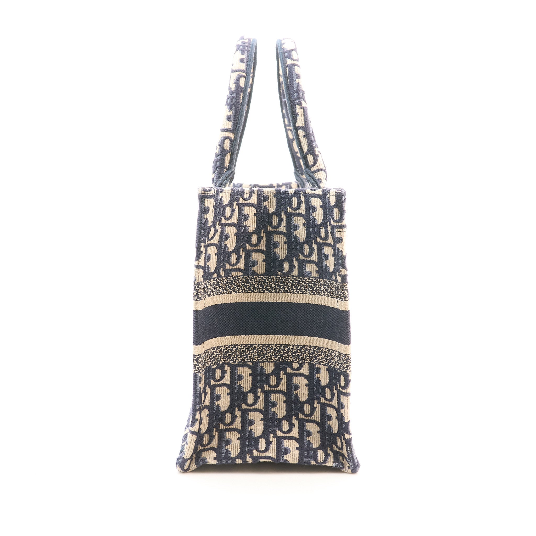 Christian Dior Small Book Tote in Blue Oblique