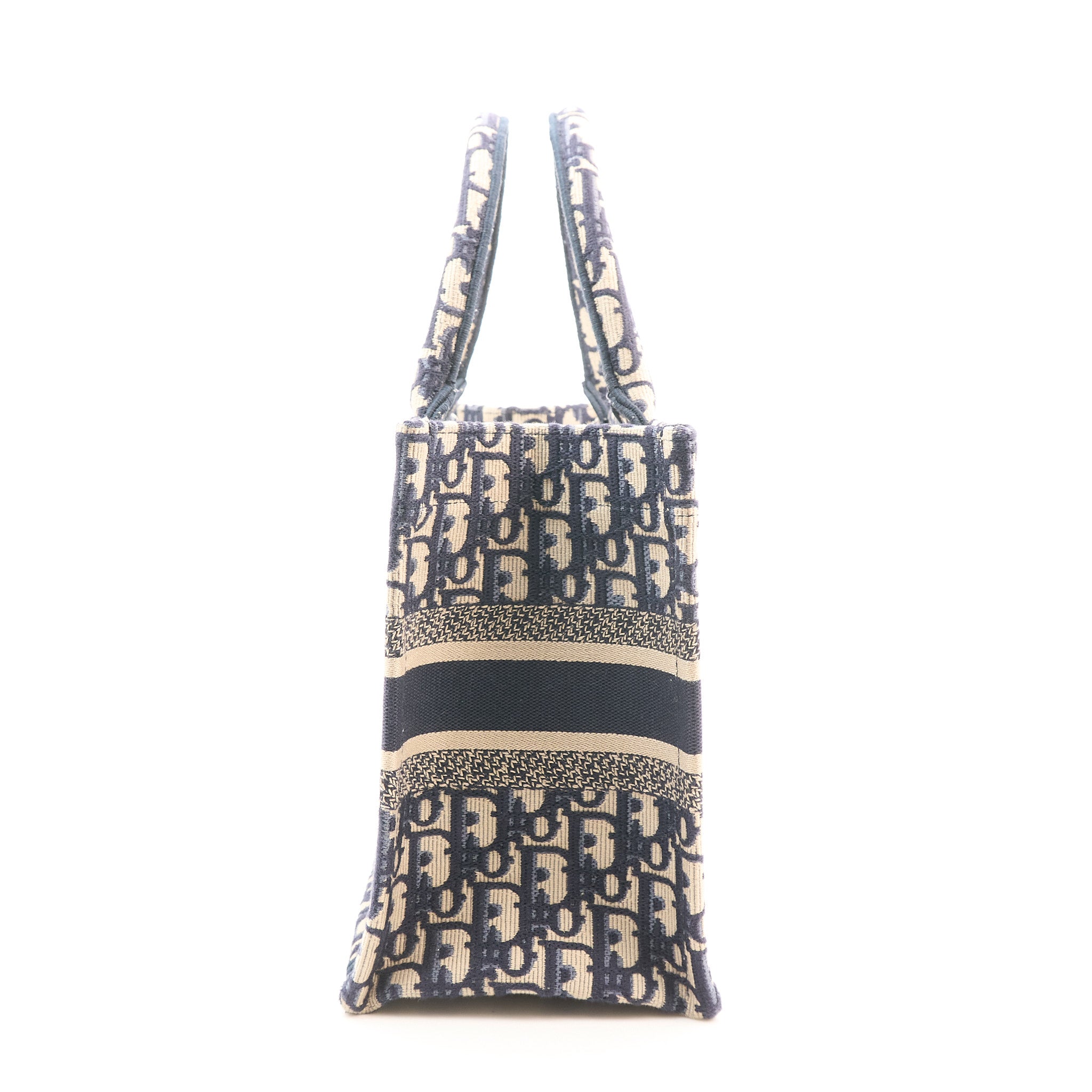 Christian Dior Small Book Tote in Blue Oblique
