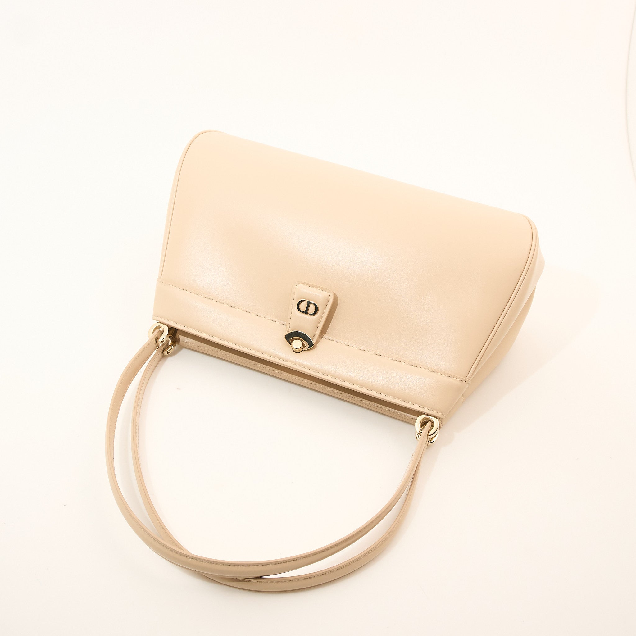 Christian Dior Small Beige Key Shoulder Bag