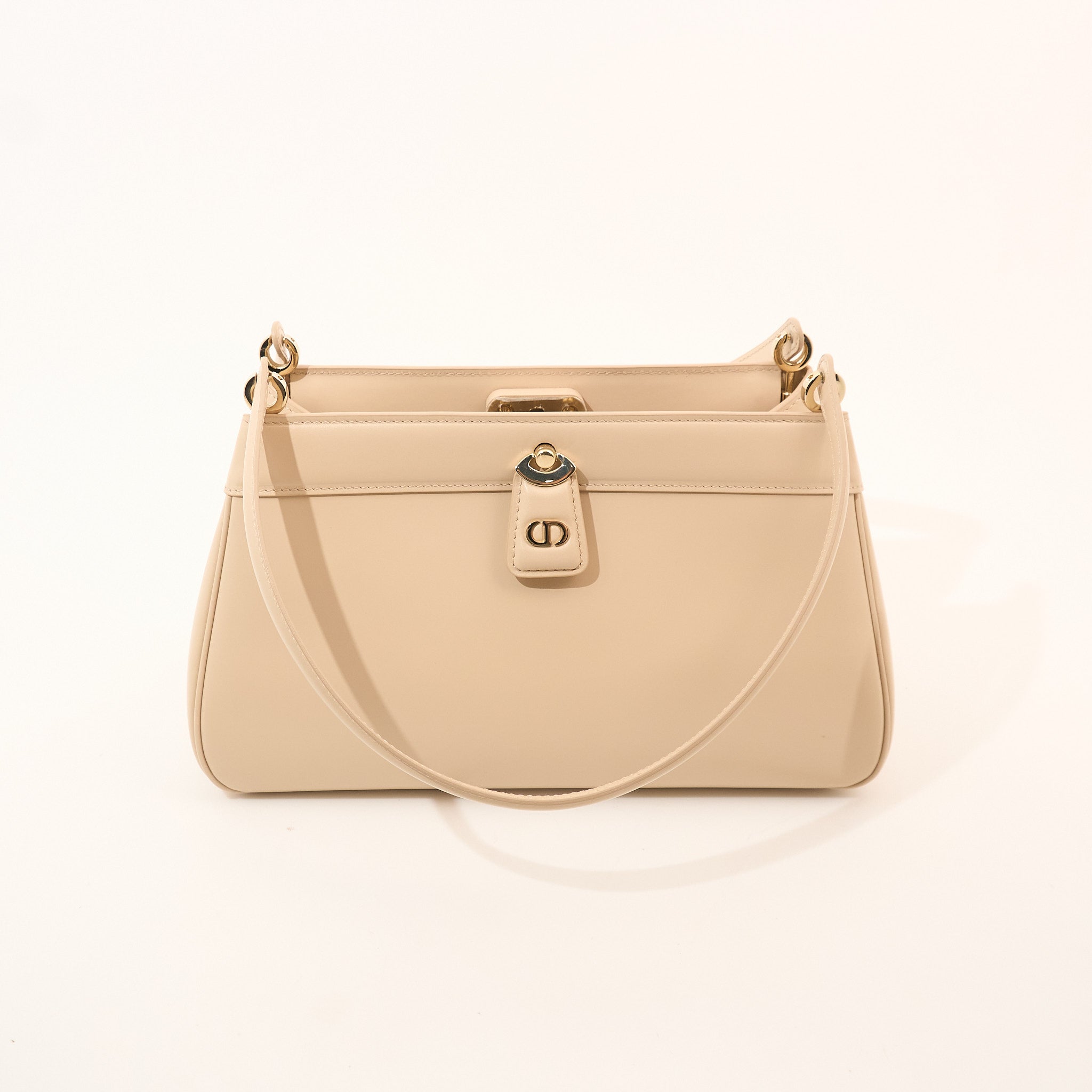 Christian Dior Small Beige Key Shoulder Bag
